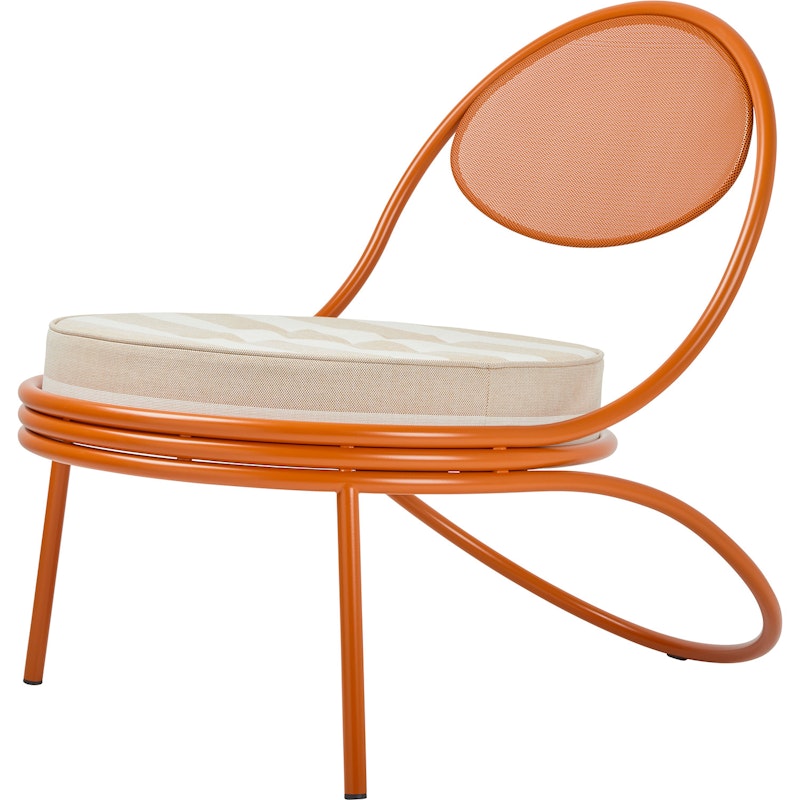 Copacabana Loungestol, Orange / Leslie Stripe 040