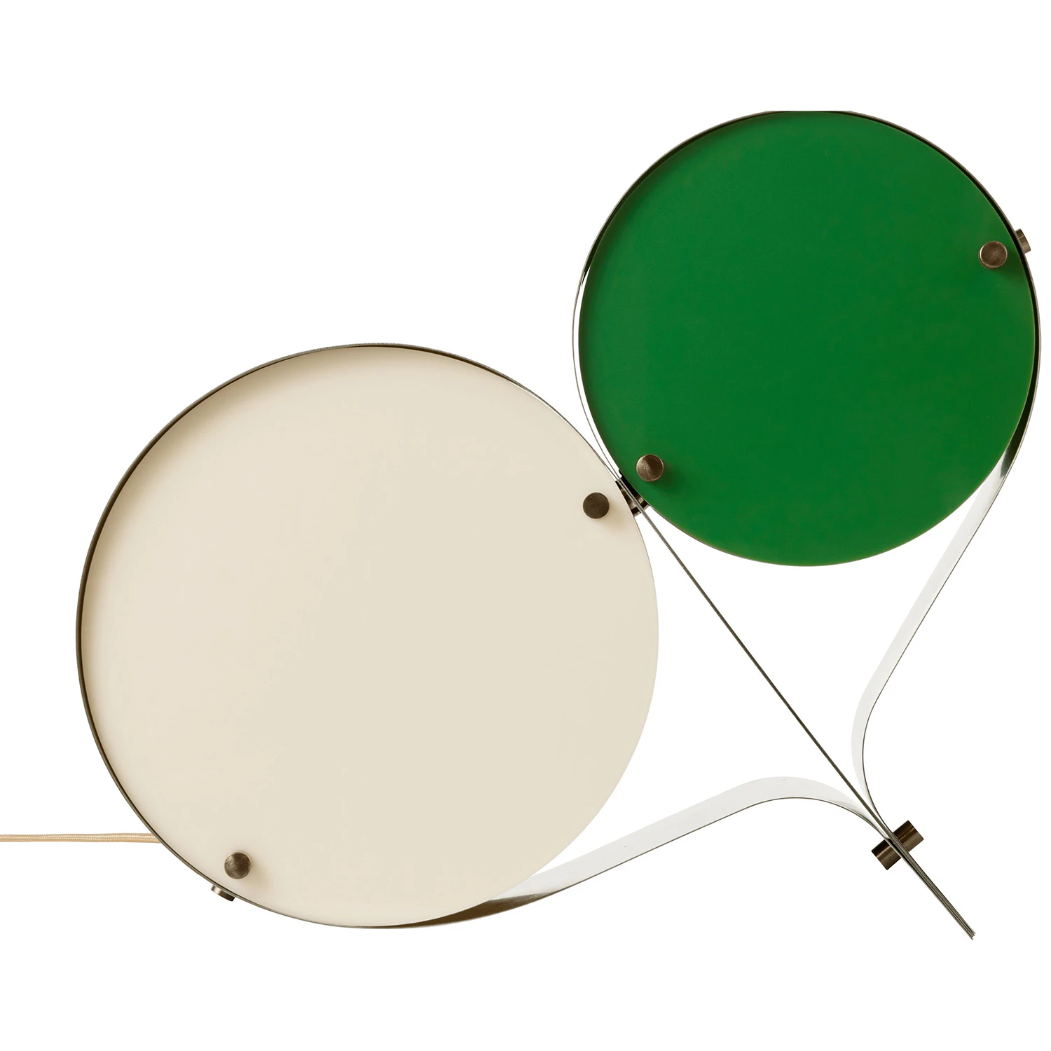 Gubi Coppia Bordslampa / Clover - Bordslampor Akryl Ivory