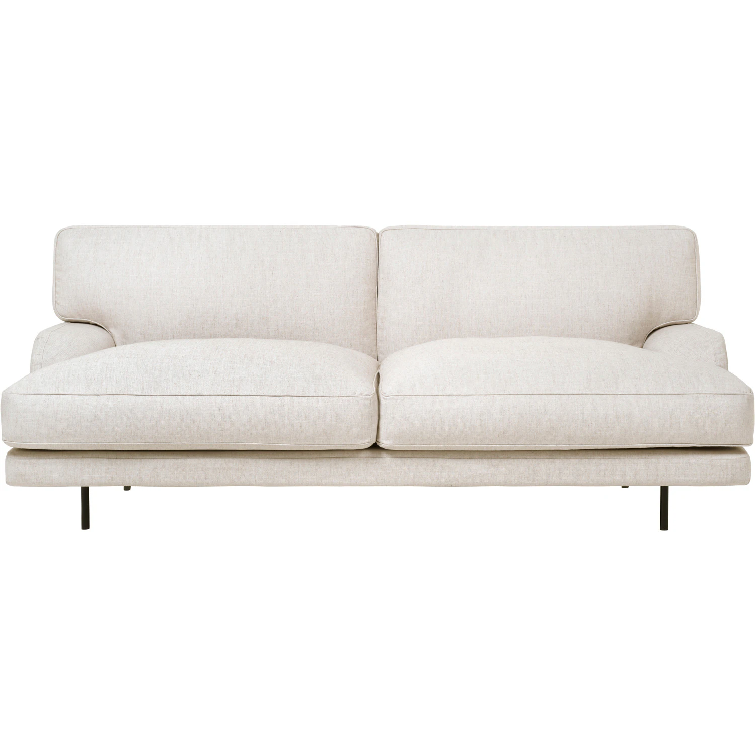 Gubi Flaneur Soffa Lc 2,5-sits Ben Svart / Hot Madison 419 Off White - 2-sitssoffor Bomull Off-White