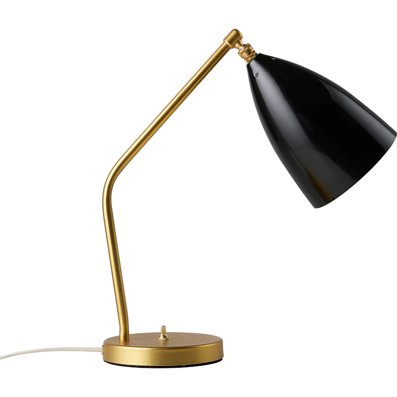 Gräshoppa Bordslampa, Glossy Black
