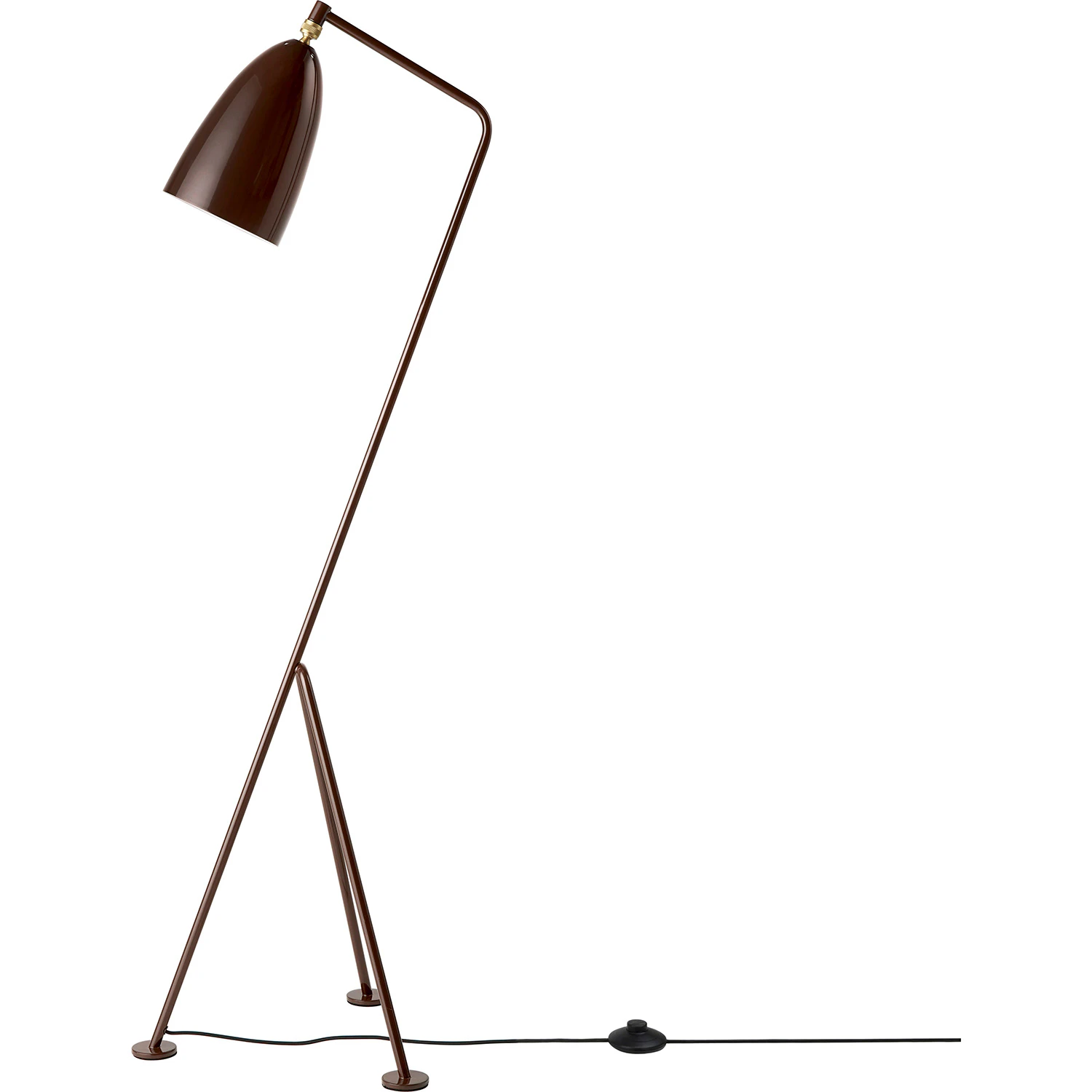 Gubi Gr&auml;shoppa Golvlampa - Golvlampor St&aring;l Valn&ouml;t