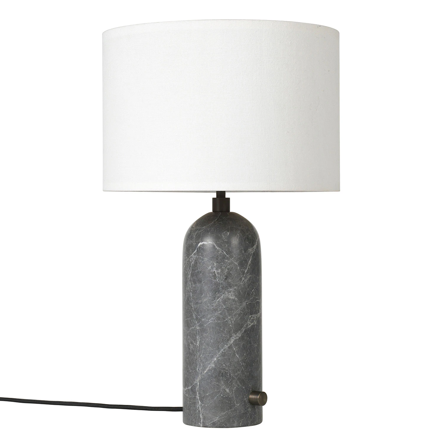 Gubi Gray Bordslampa Liten Gr&aring; / - Bordslampor Marmor Vit