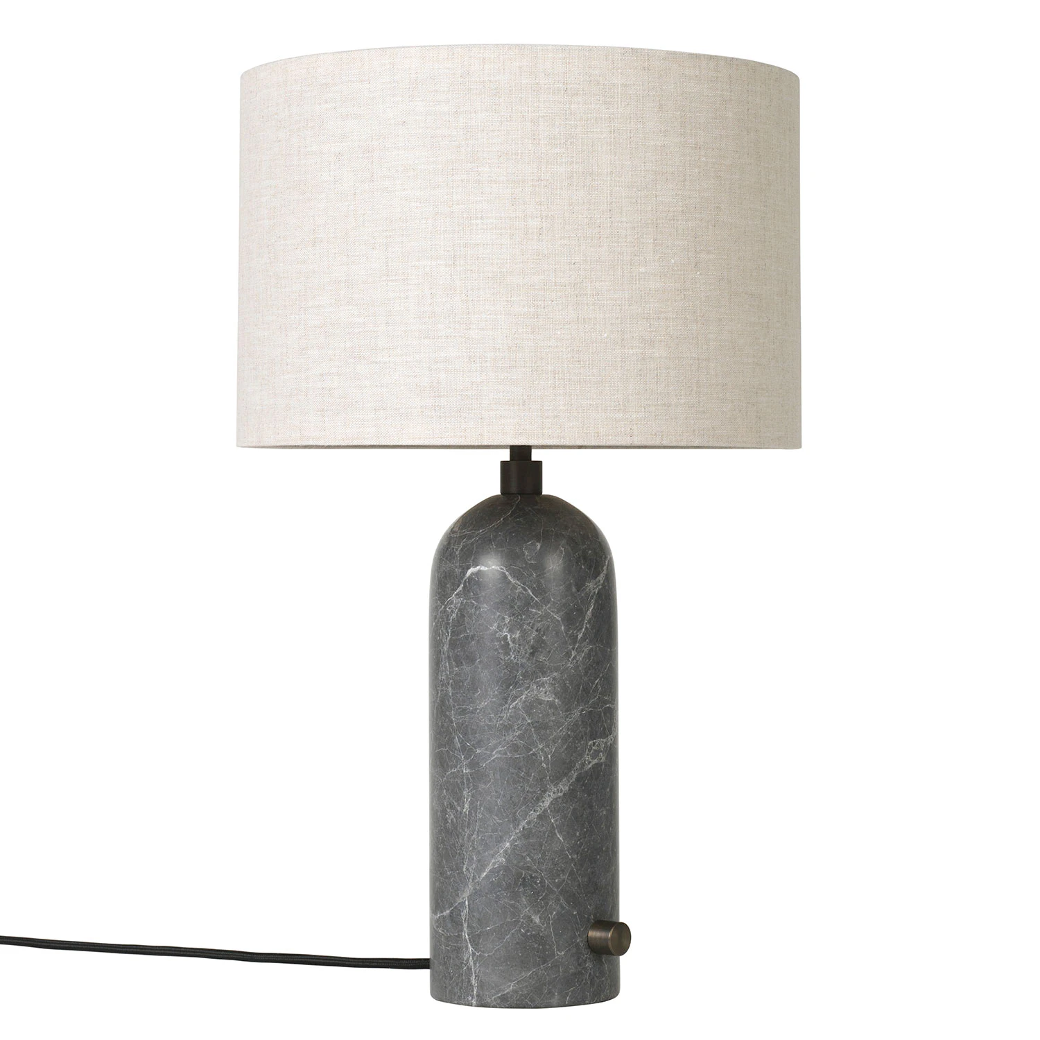 Gubi Gravity Bordslampa Liten Gr&aring; / - Bordslampor Marmor Canvas