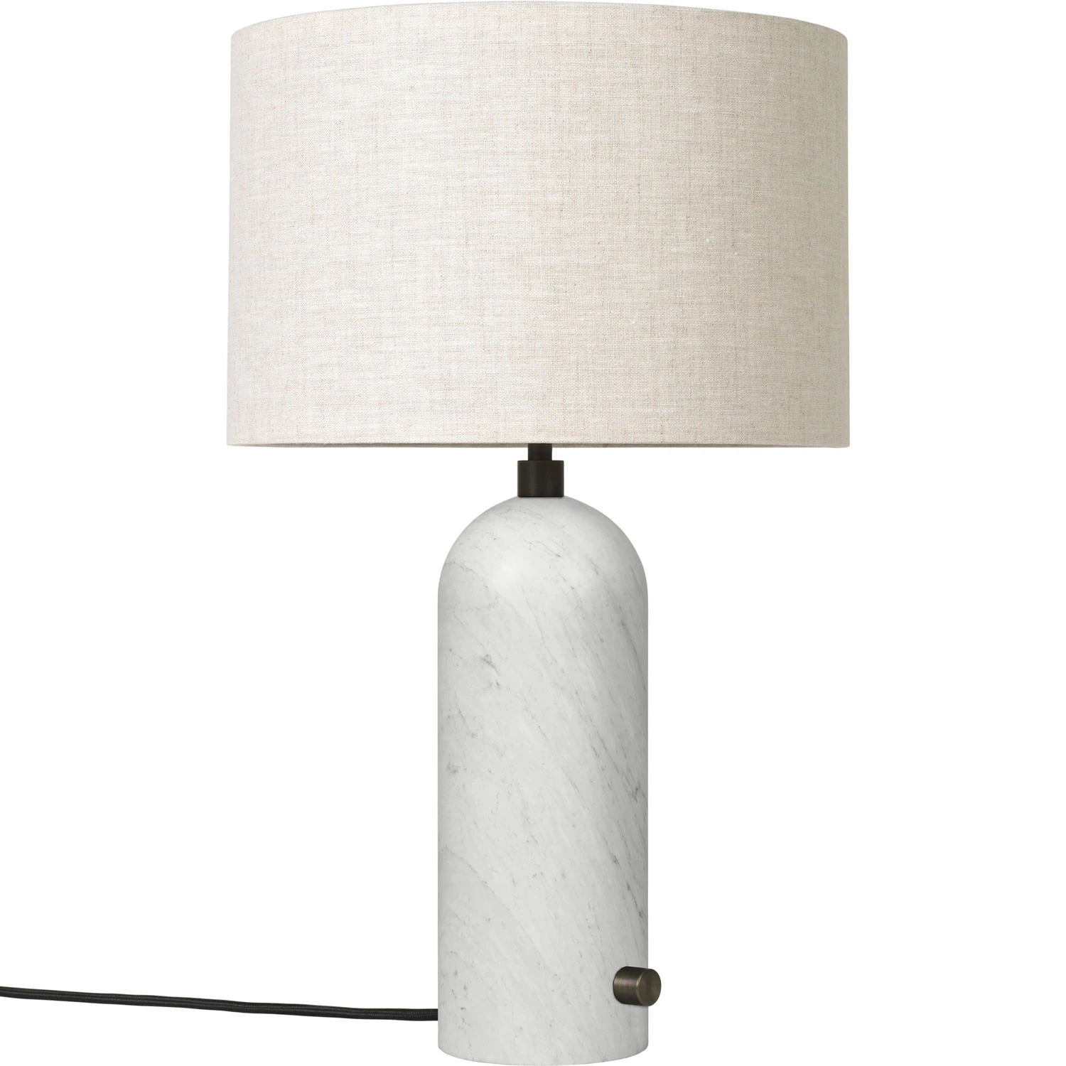 Gubi Gravity Bordslampa Liten Vit / - Bordslampor Marmor Canvas