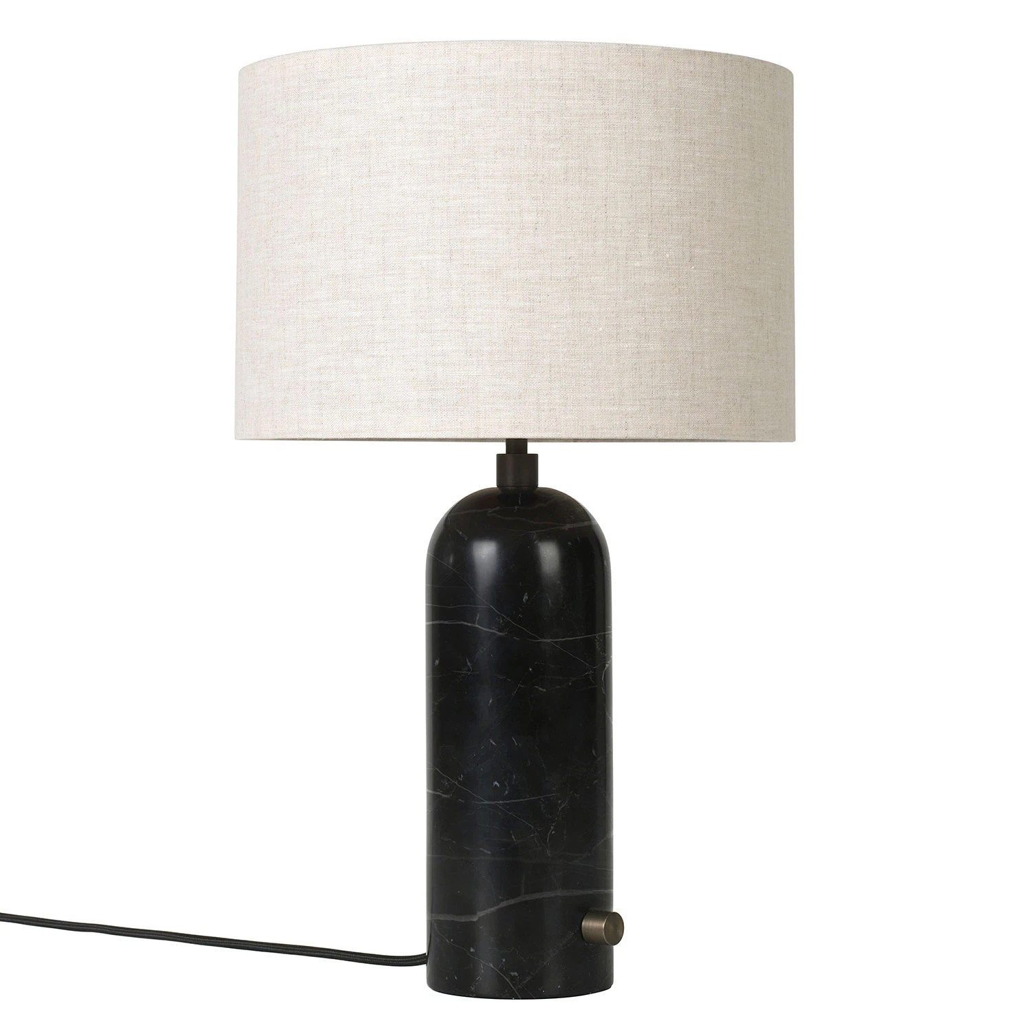 Gubi Gravity Bordslampa Liten / Canvas - Bordslampor Marmor Svart Marmor