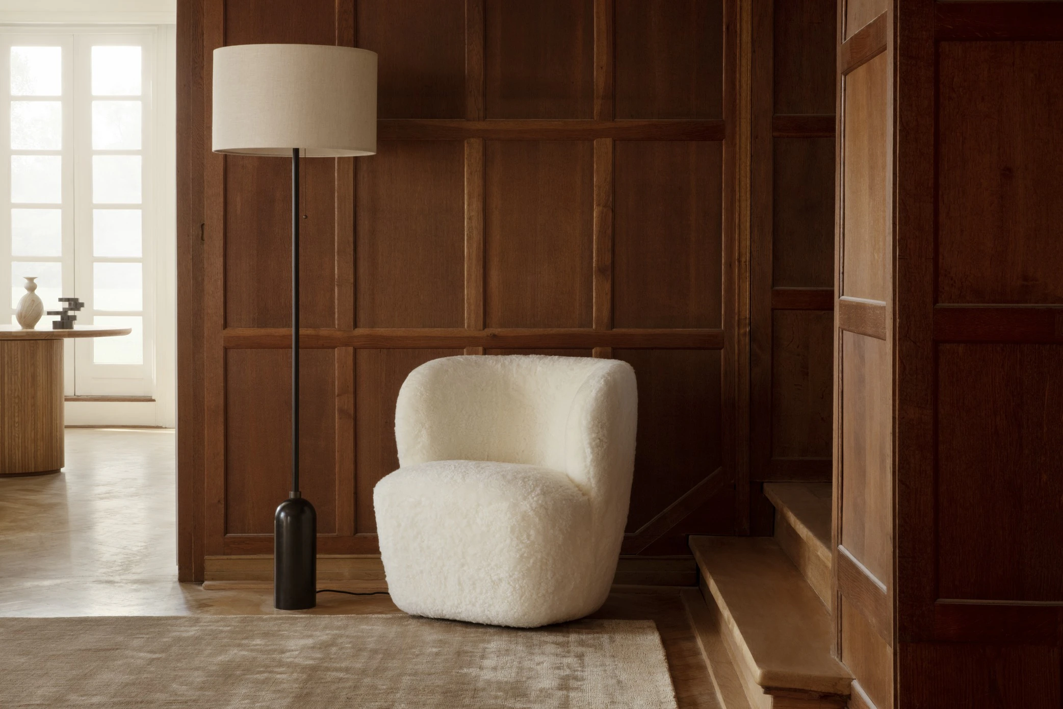 Gubi Gravity Golvlampa / Canvas, svart marmor från GUBI, bild 2