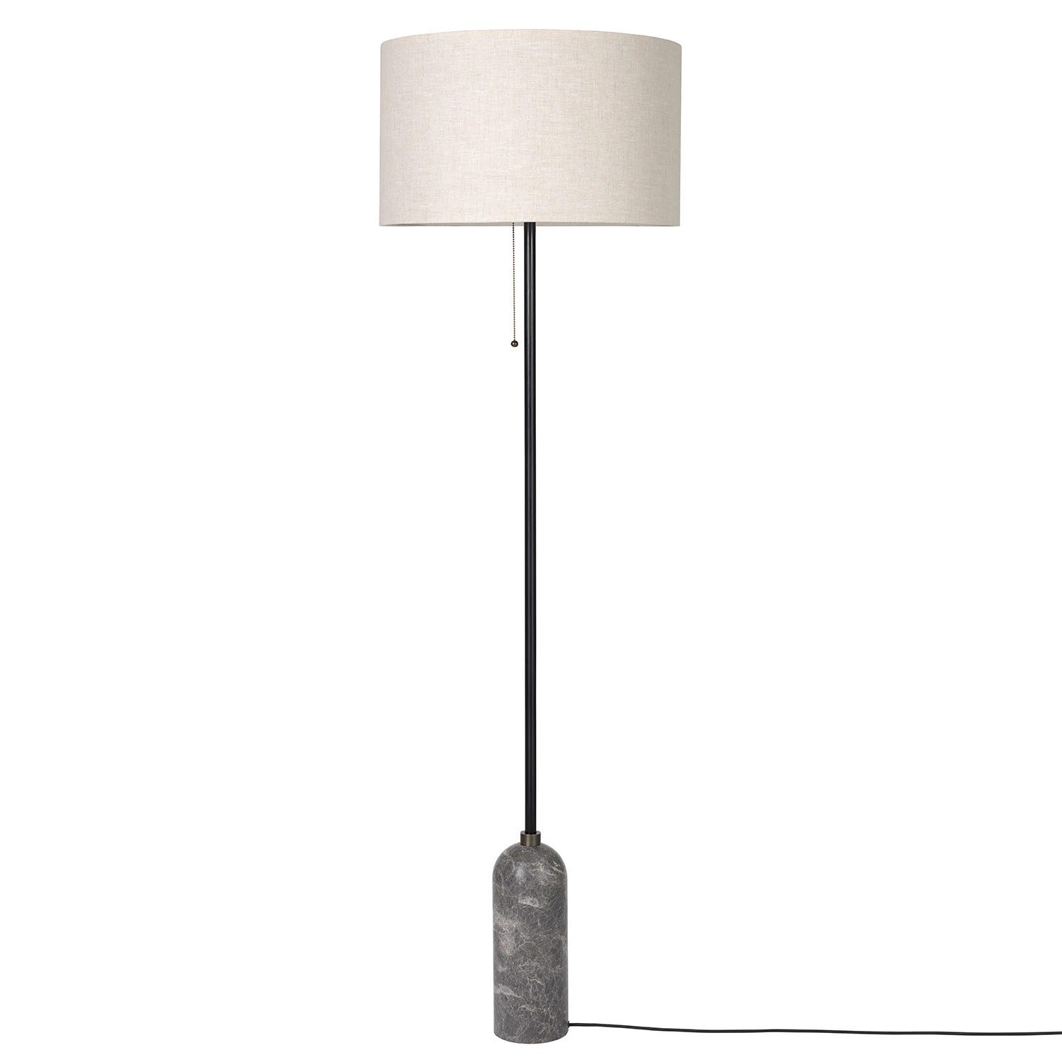 Gubi Gravity Golvlampa Gr&aring; / - Golvlampor Marmor Canvas