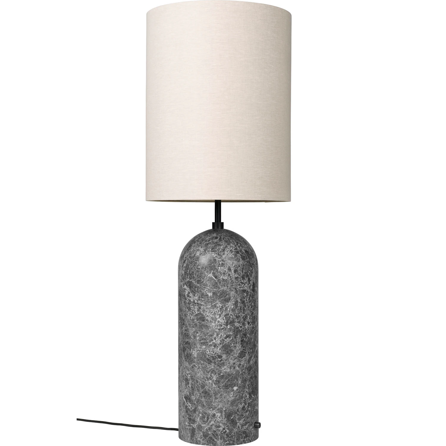 Gubi Gravity Xl Golvlampa H&ouml;g Gr&aring; Marmor / - Golvlampor Textil Canvas