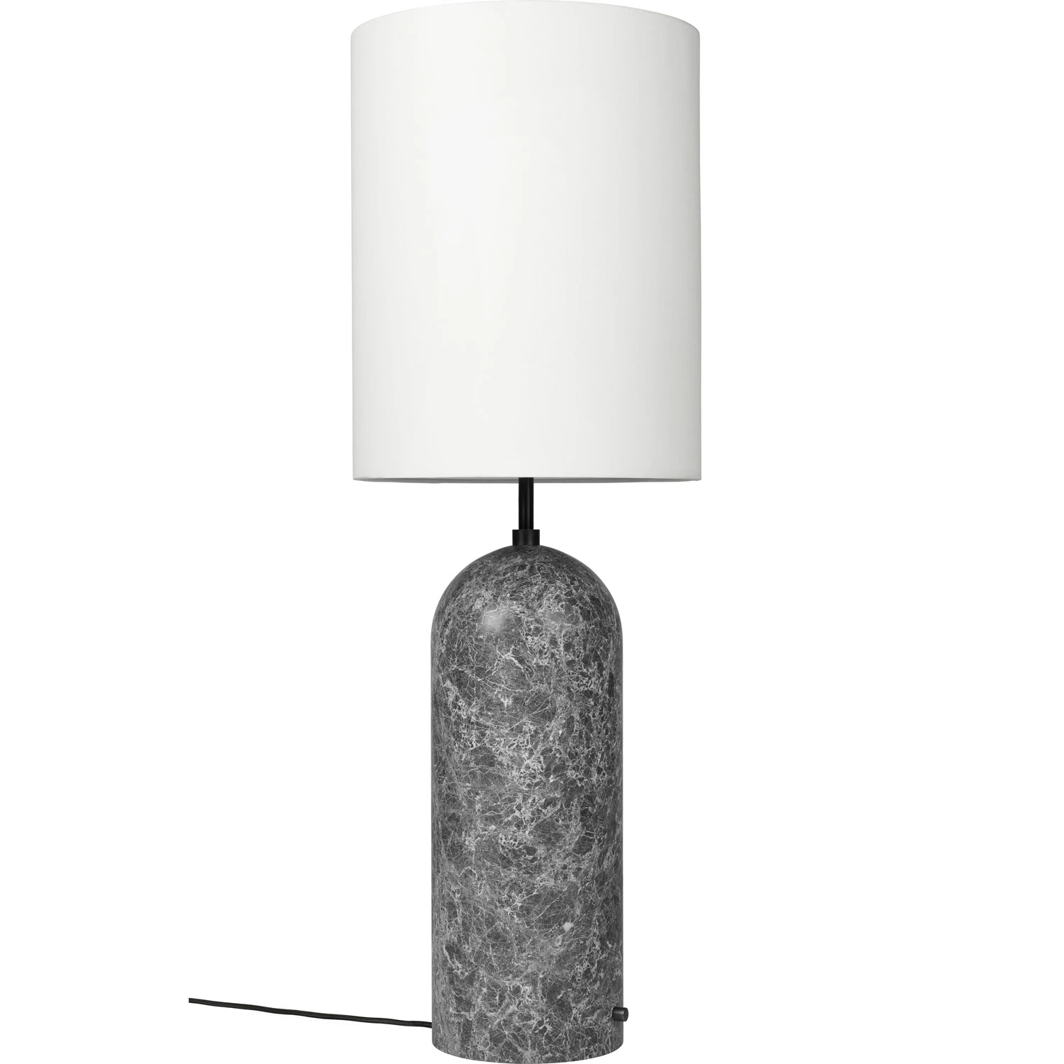 Gubi Gray Xl Golvlampa H&ouml;g Gr&aring; Marmor / - Golvlampor Textil Vit