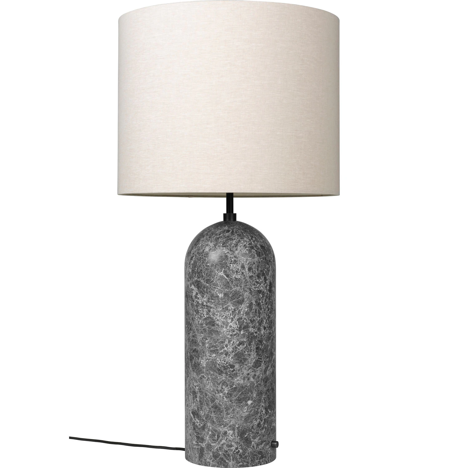 Gubi Gravity Xl Golvlampa L&aring;g Gr&aring; Marmor / - Golvlampor Textil Canvas