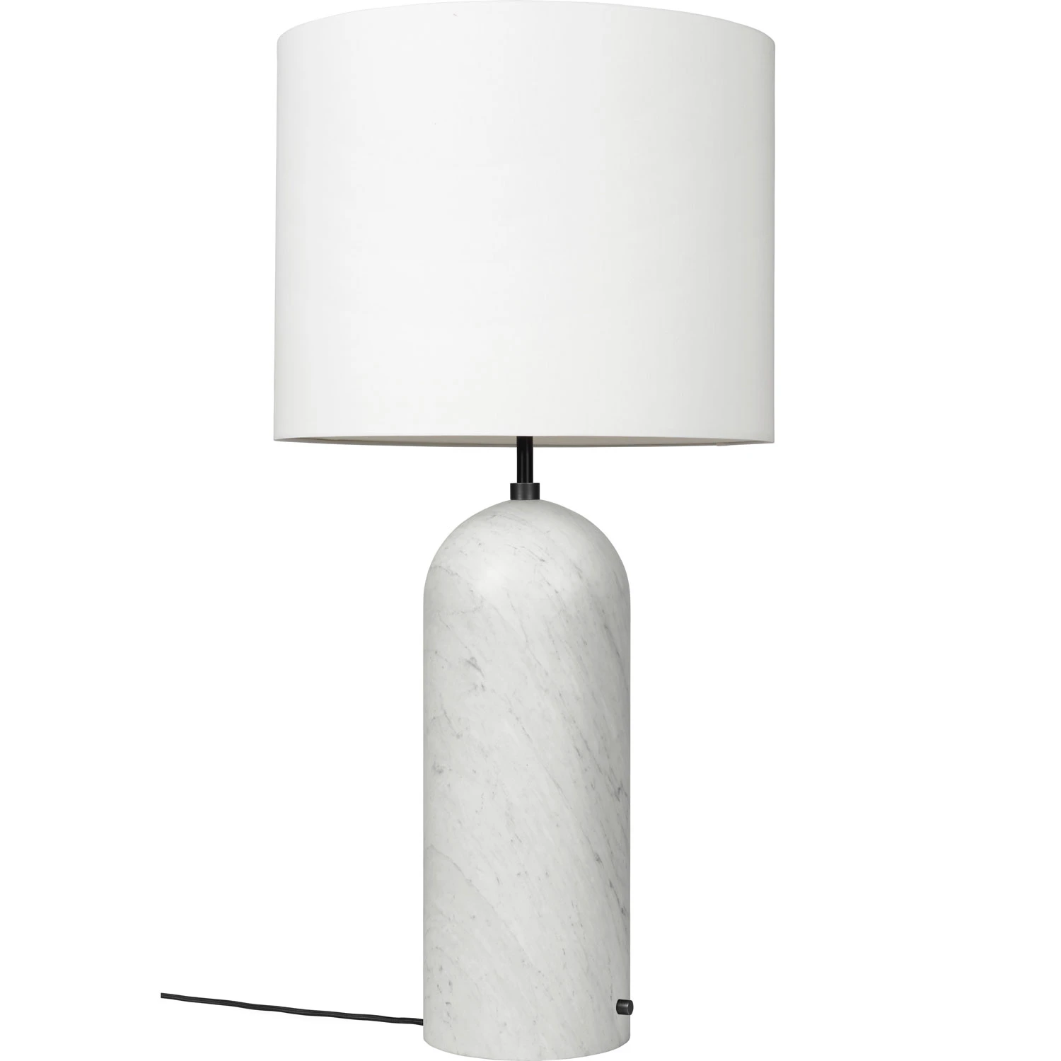Gubi Gray Xl Golvlampa L&aring;g Marmor / - Golvlampor Textil Vit
