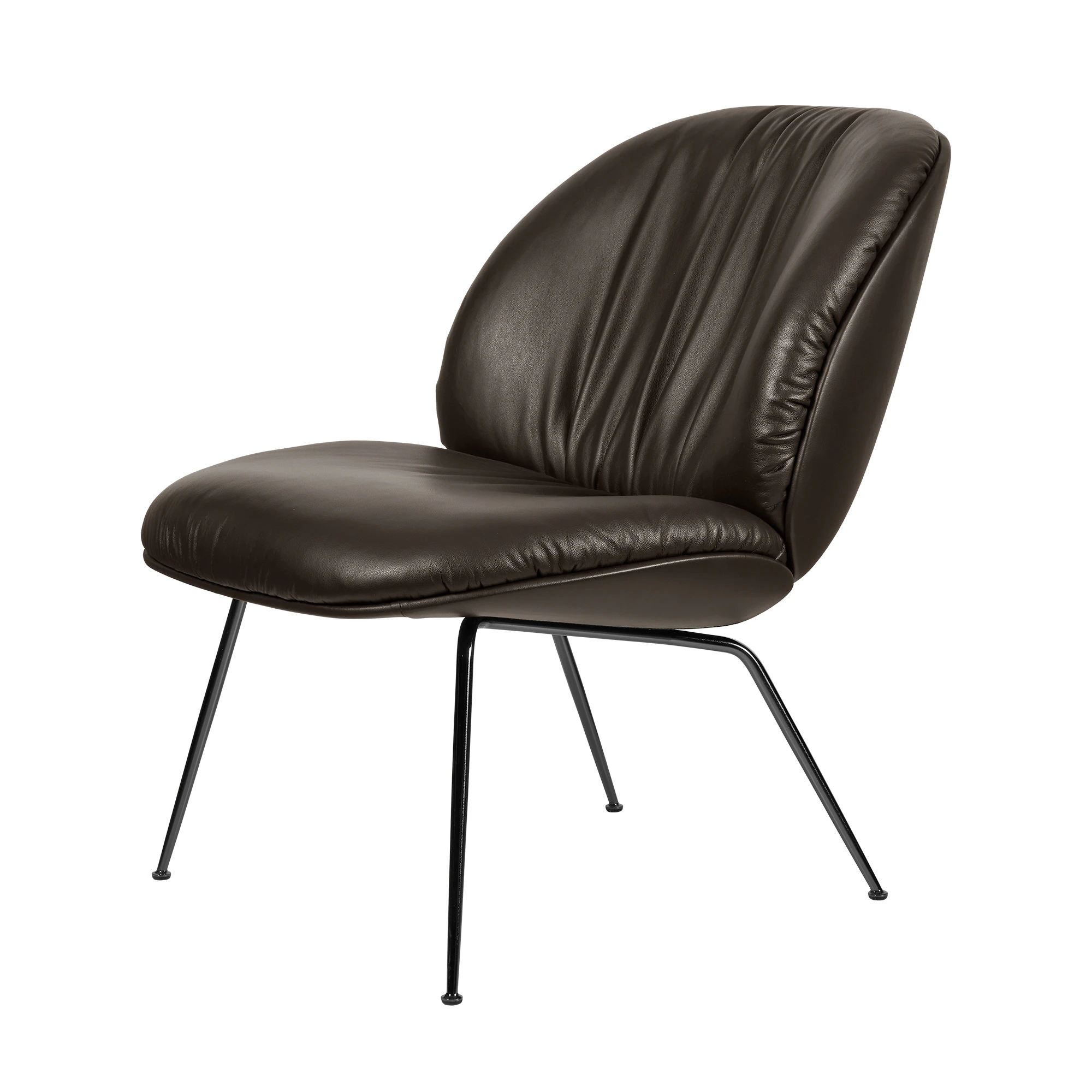Gubi Beetle Soft Loungestol - F&aring;t&ouml;ljer L&auml;der Smooth Leather