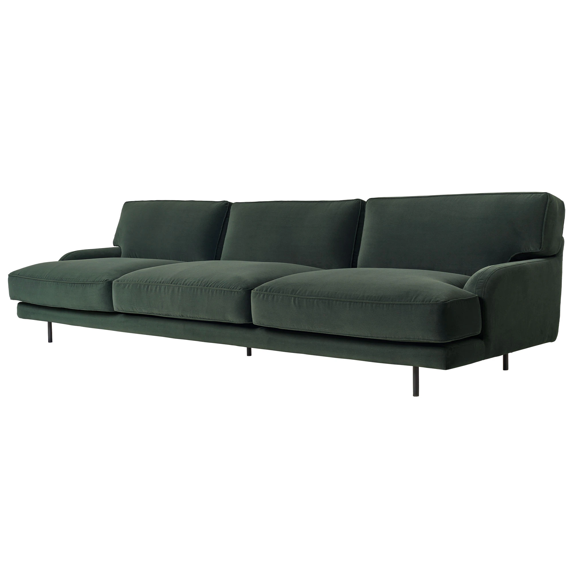 Gubi Flaneur 3-sitssoffa - 3-sitssoffor Polyuretanskum Asator