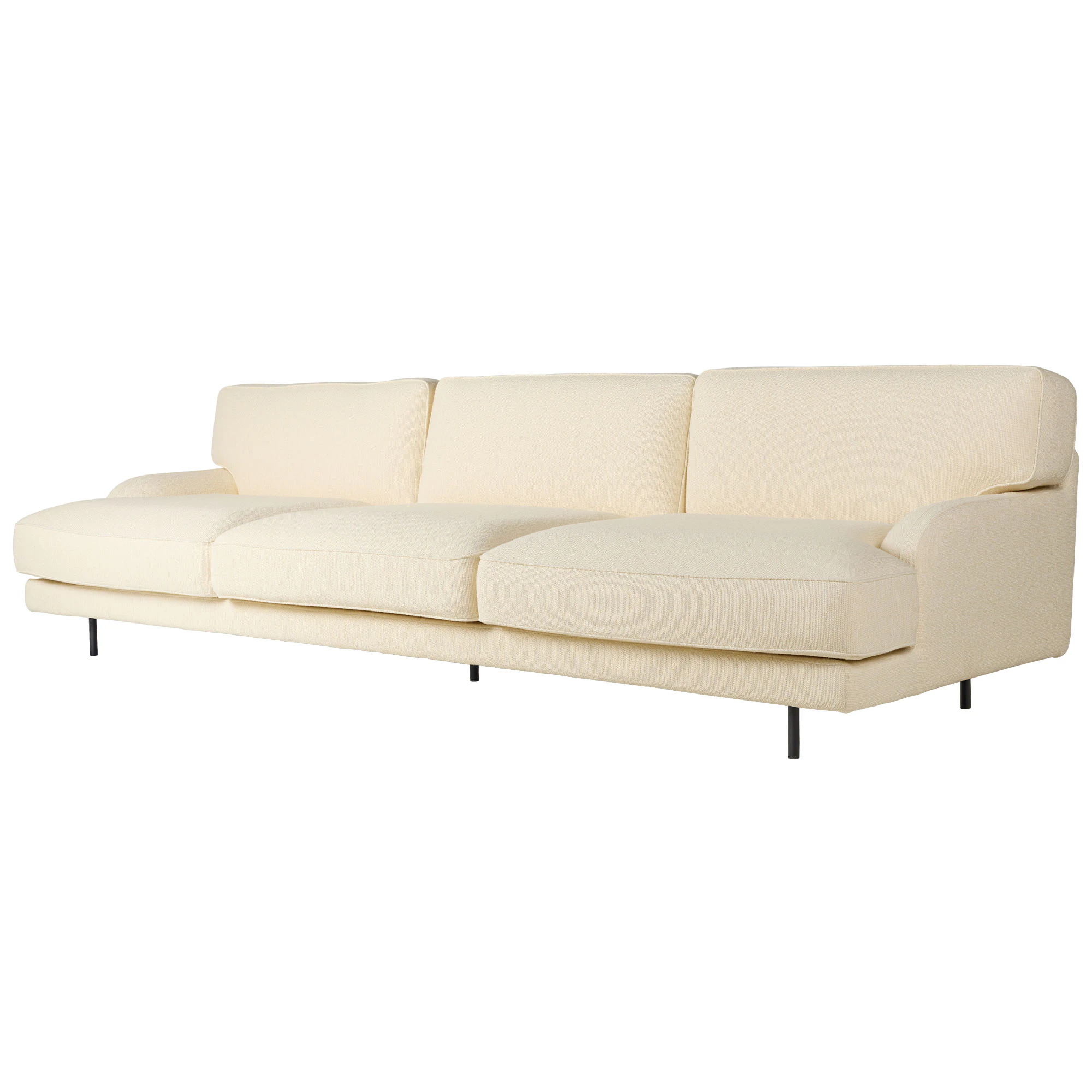 Gubi Flaneur 3-sitssoffa Boucle - 3-sitssoffor Polyuretanskum Boucl&eacute;