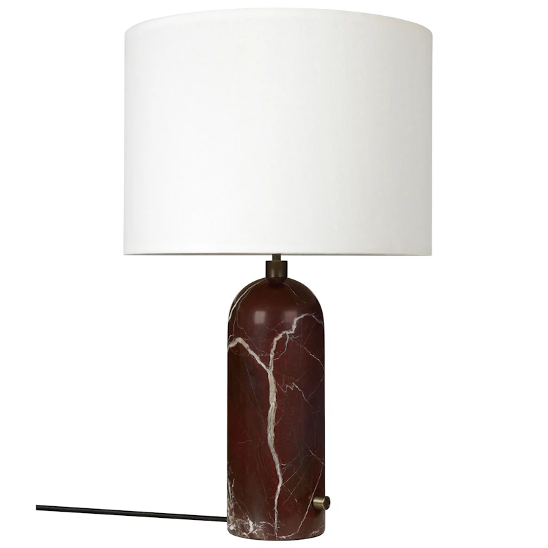Gravity Bordslampa Stor, Maroon / Vit