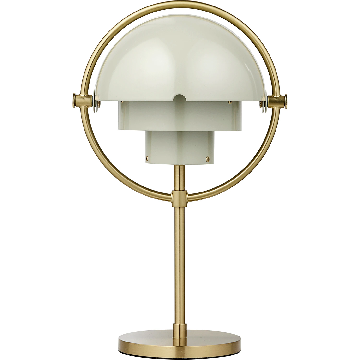 Gubi Multi-lite Bordslampa Portabel Mässing / - Portabla lampor Pastel Gray