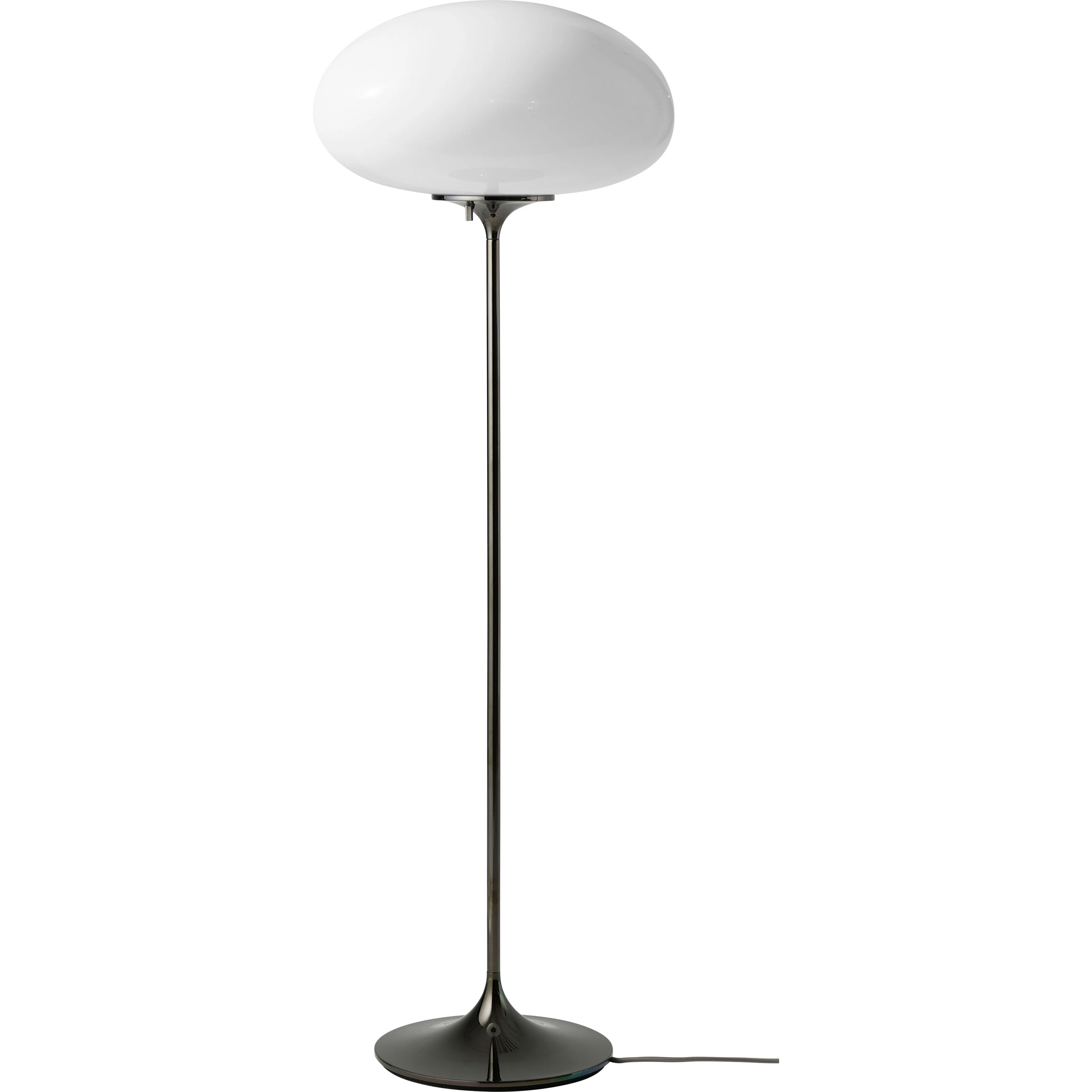 Gubi Stemlite Golvlampa 110 Cm / Opal - Golvlampor St&aring;l Svart Krom