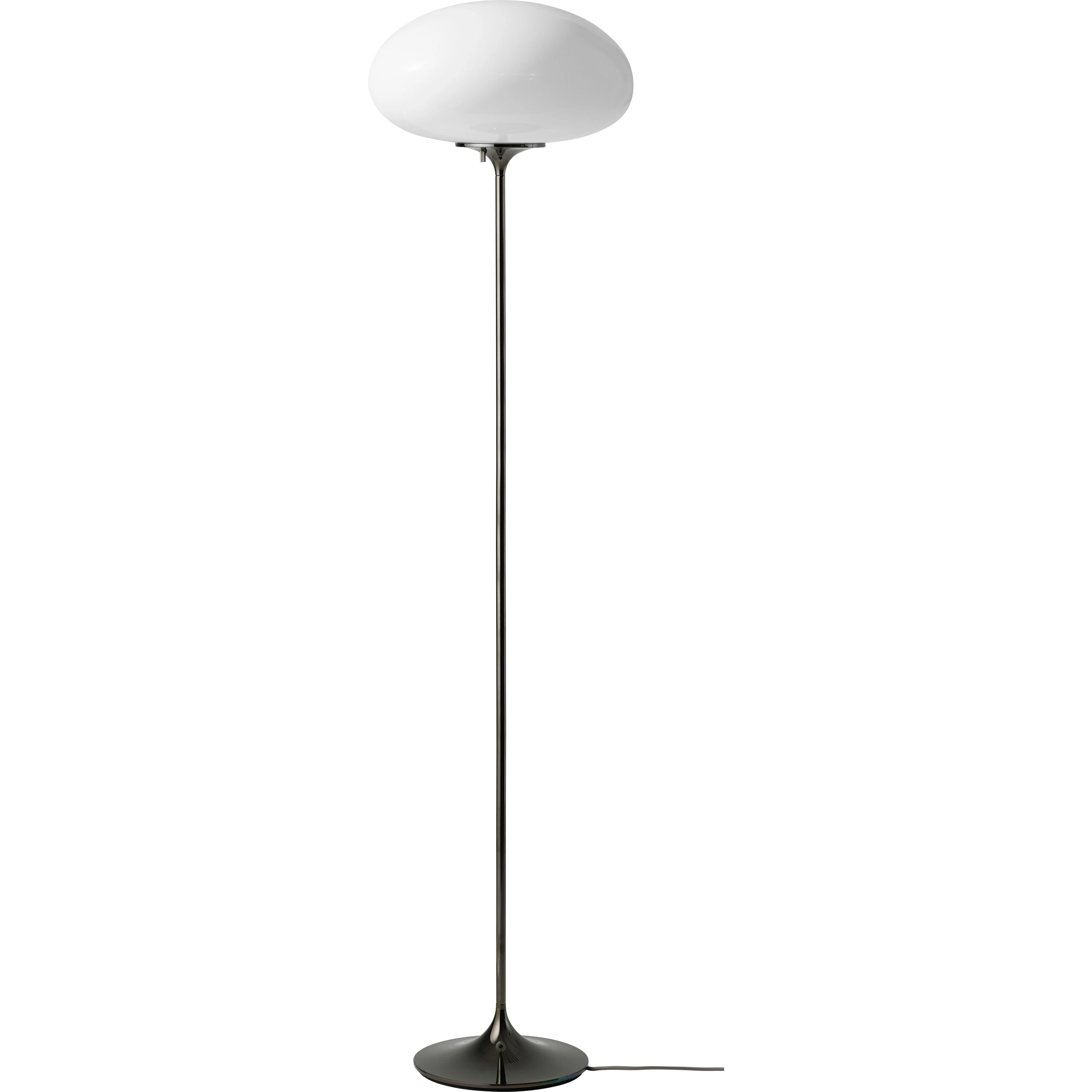 Gubi Stemlite Golvlampa 150 Cm / Opal - Golvlampor St&aring;l Svart Krom