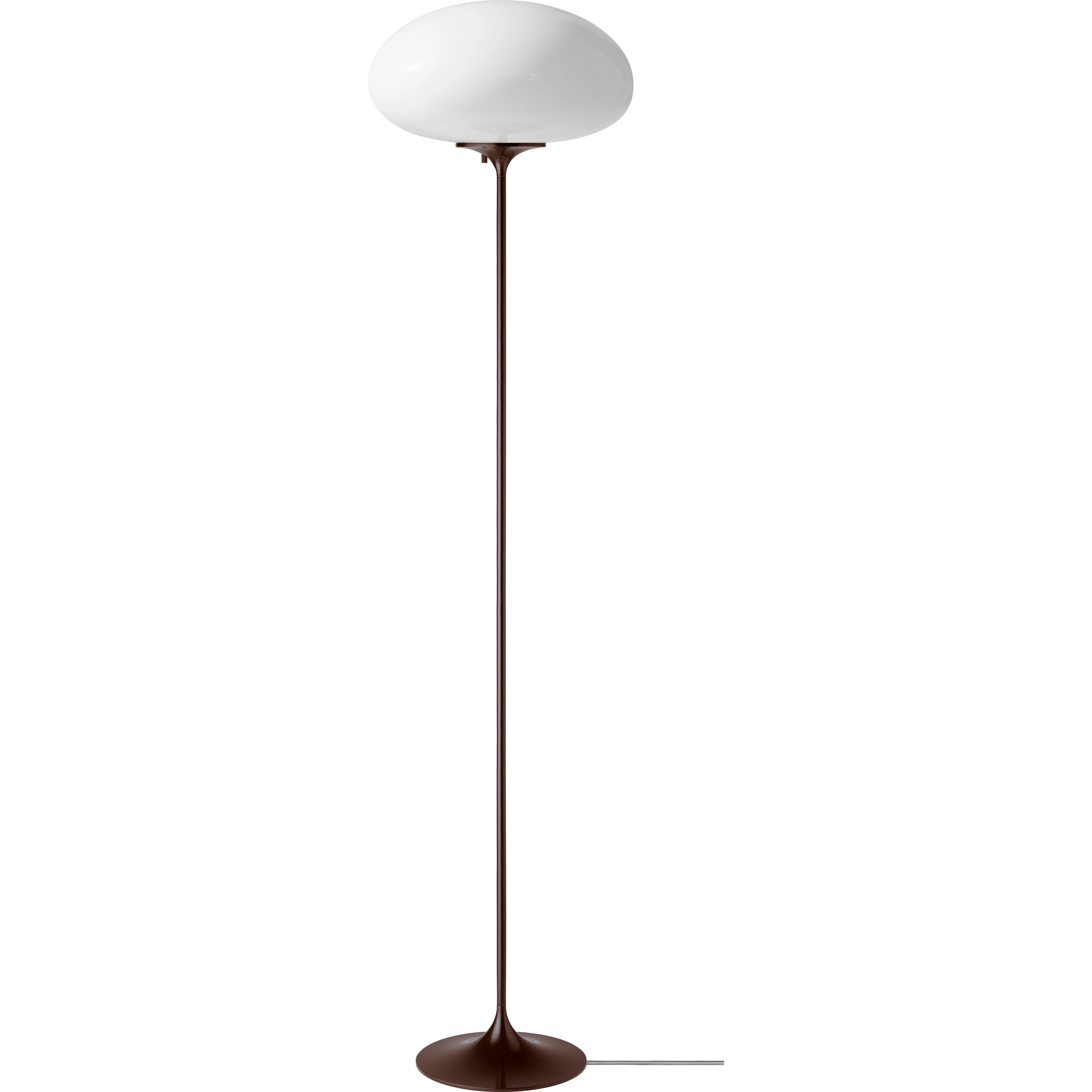 Gubi Stemlite Golvlampa 150 Cm / Opal - Golvlampor St&aring;l M&ouml;rkr&ouml;d