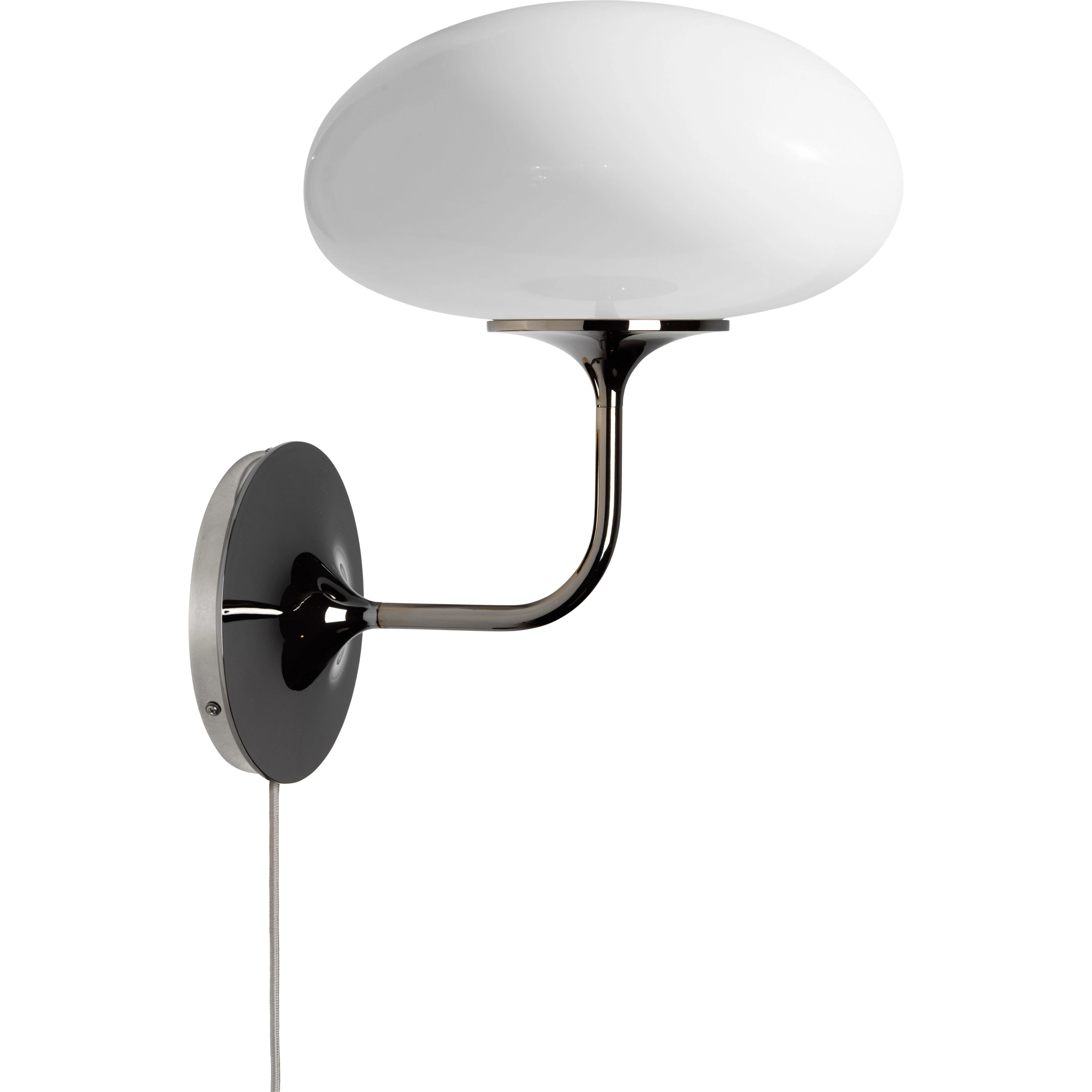 Gubi Stemlite V&auml;gglampa / Opal - V&auml;gglampor St&aring;l Svart Krom