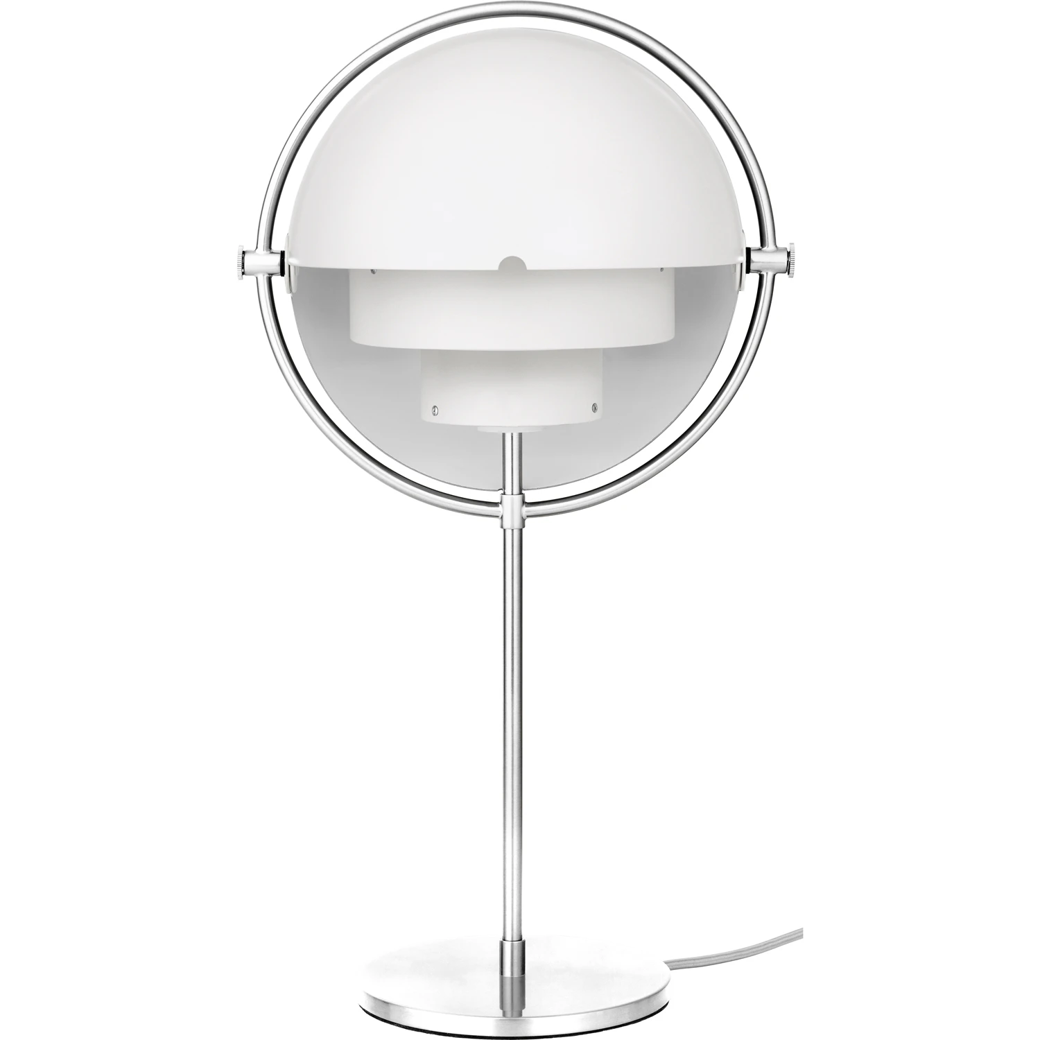 Gubi Multi-lite Bordslampa / - Bordslampor Krom Vit