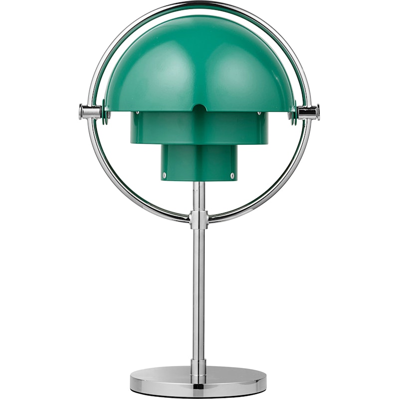 Multi-Lite Bordslampa Portabel, Krom / Teal Green