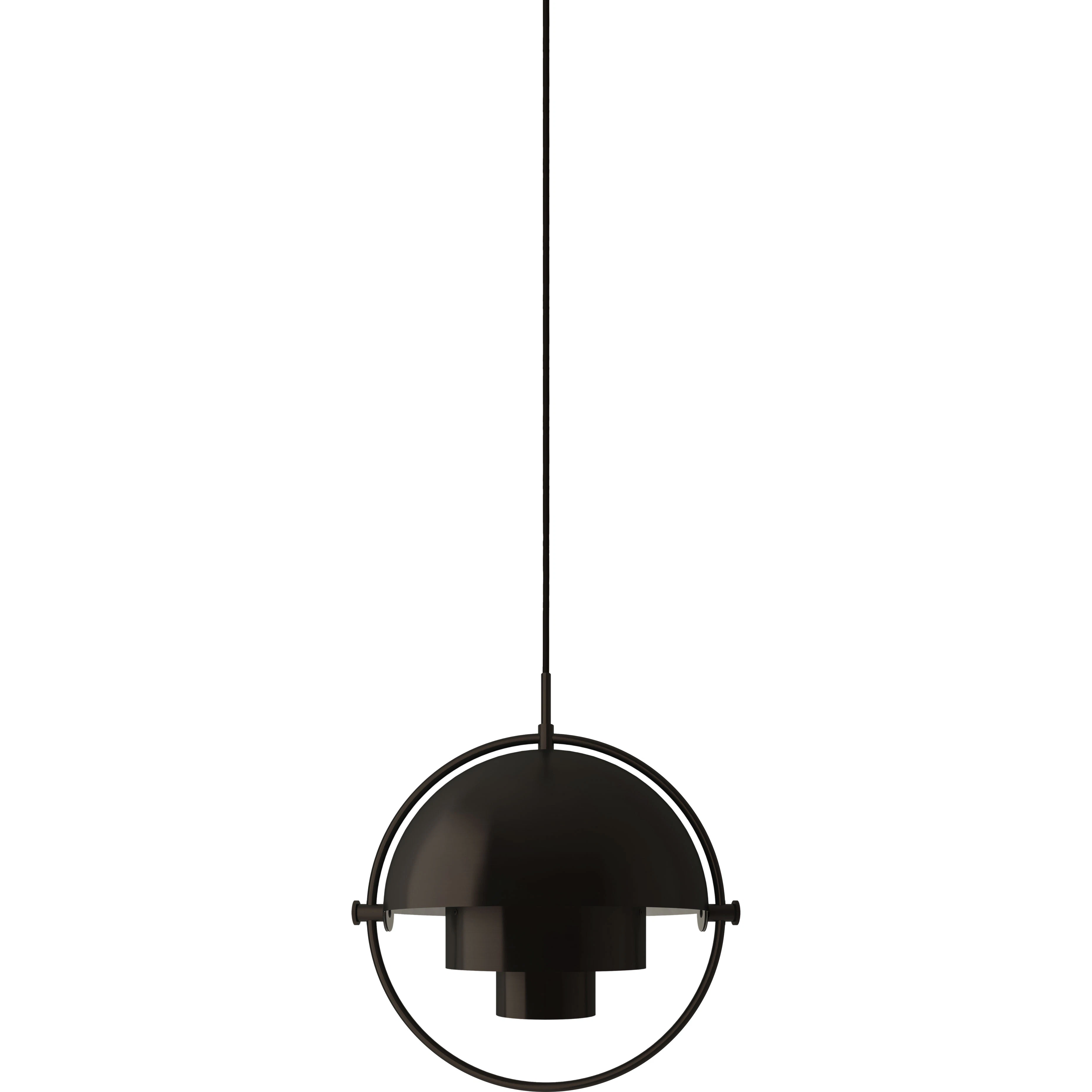 Gubi Multi-lite Pendel 36 Cm - Pendellampor Stål Svart Mässing