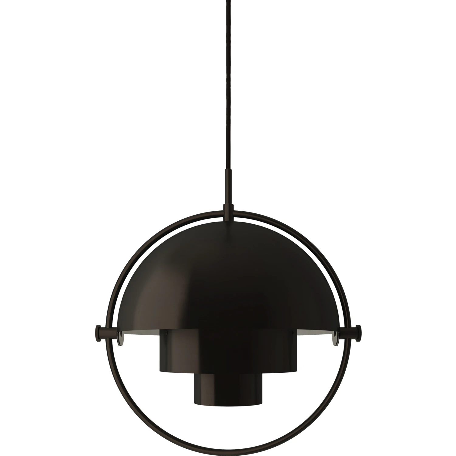 Gubi Multi-lite Pendel Ø25,5 Cm - Pendellampor Metall Svart Mässing