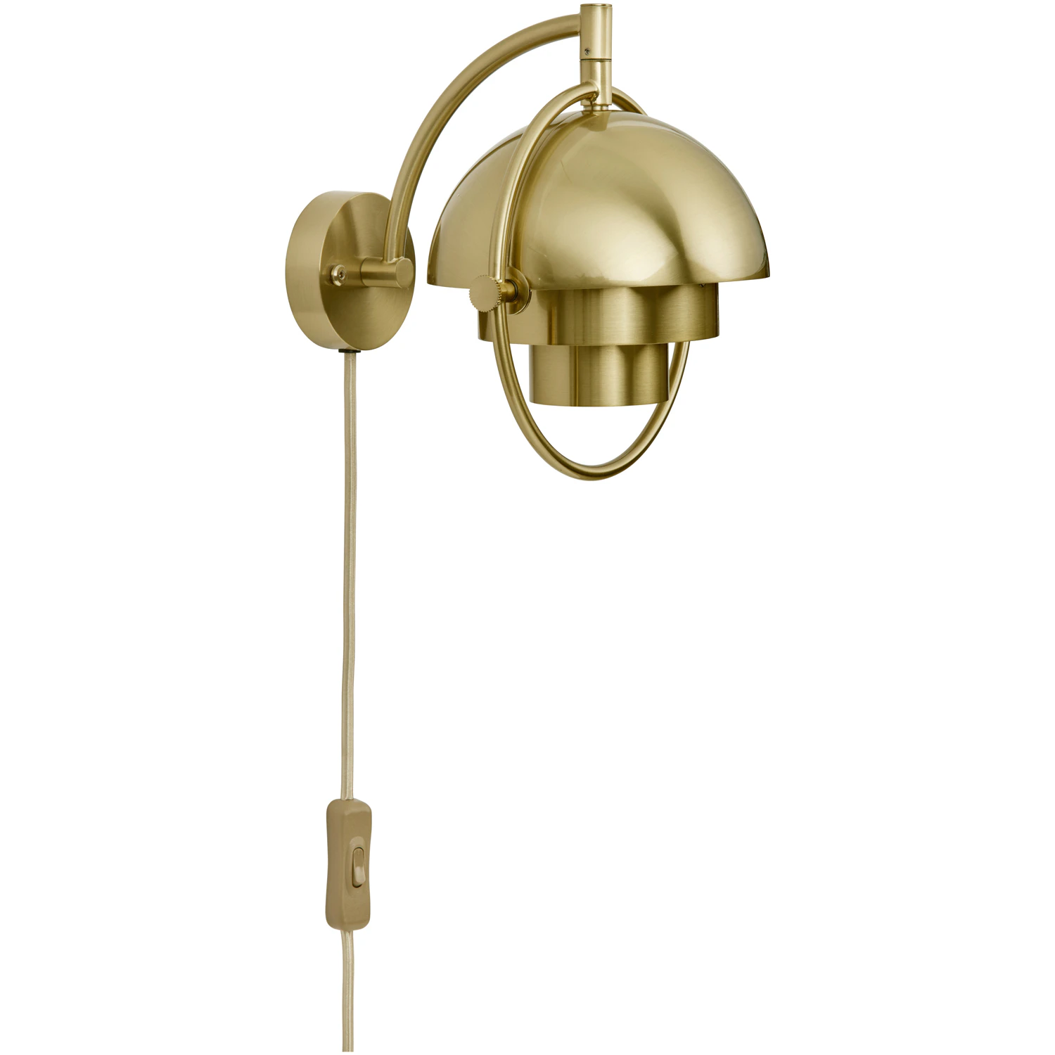 Gubi Multi-lite V&auml;gglampa Brass Shiny / Brass - V&auml;gglampor Metall M&auml;ssing