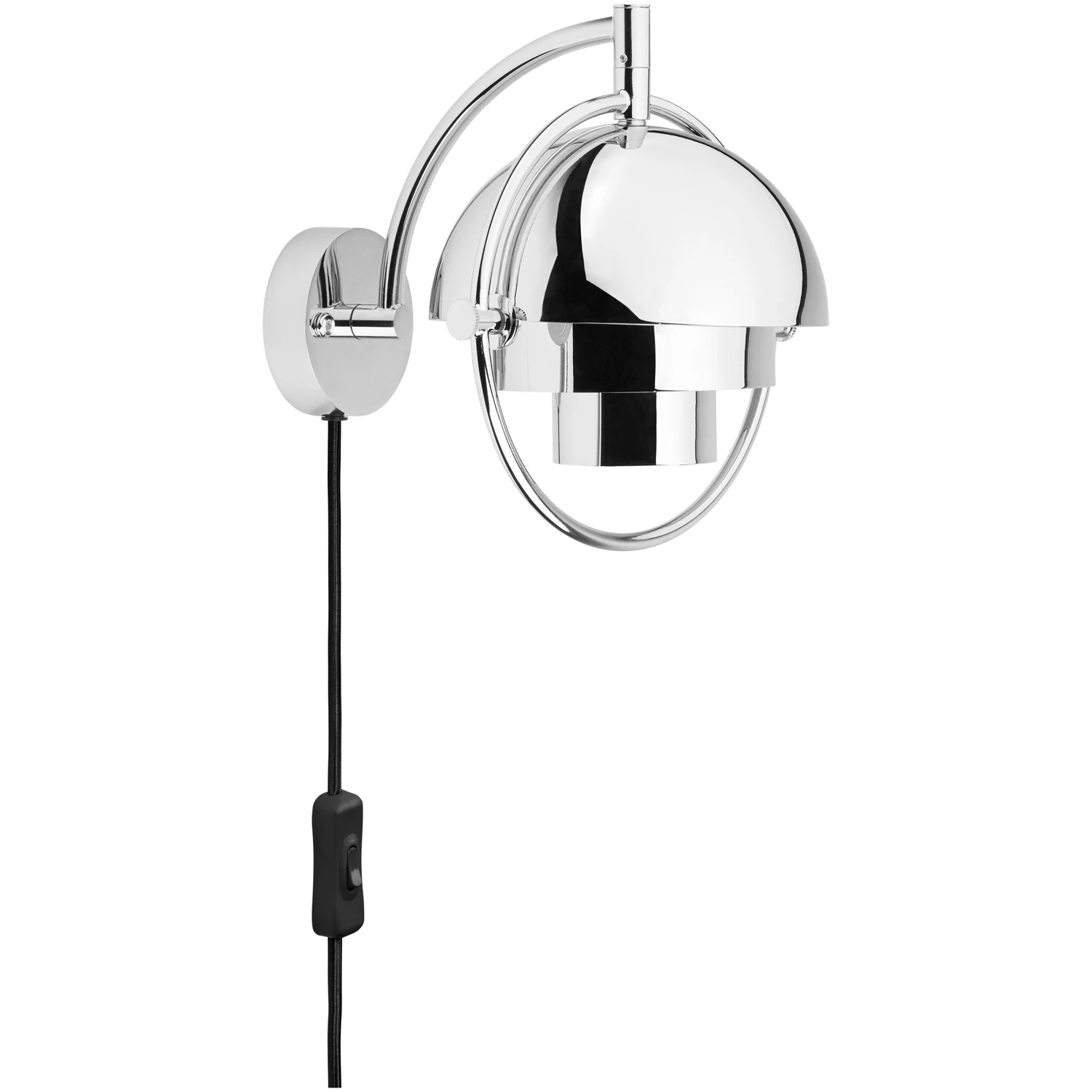 Gubi Multi-lite V&auml;gglampa Chrome - V&auml;gglampor Metall Krom
