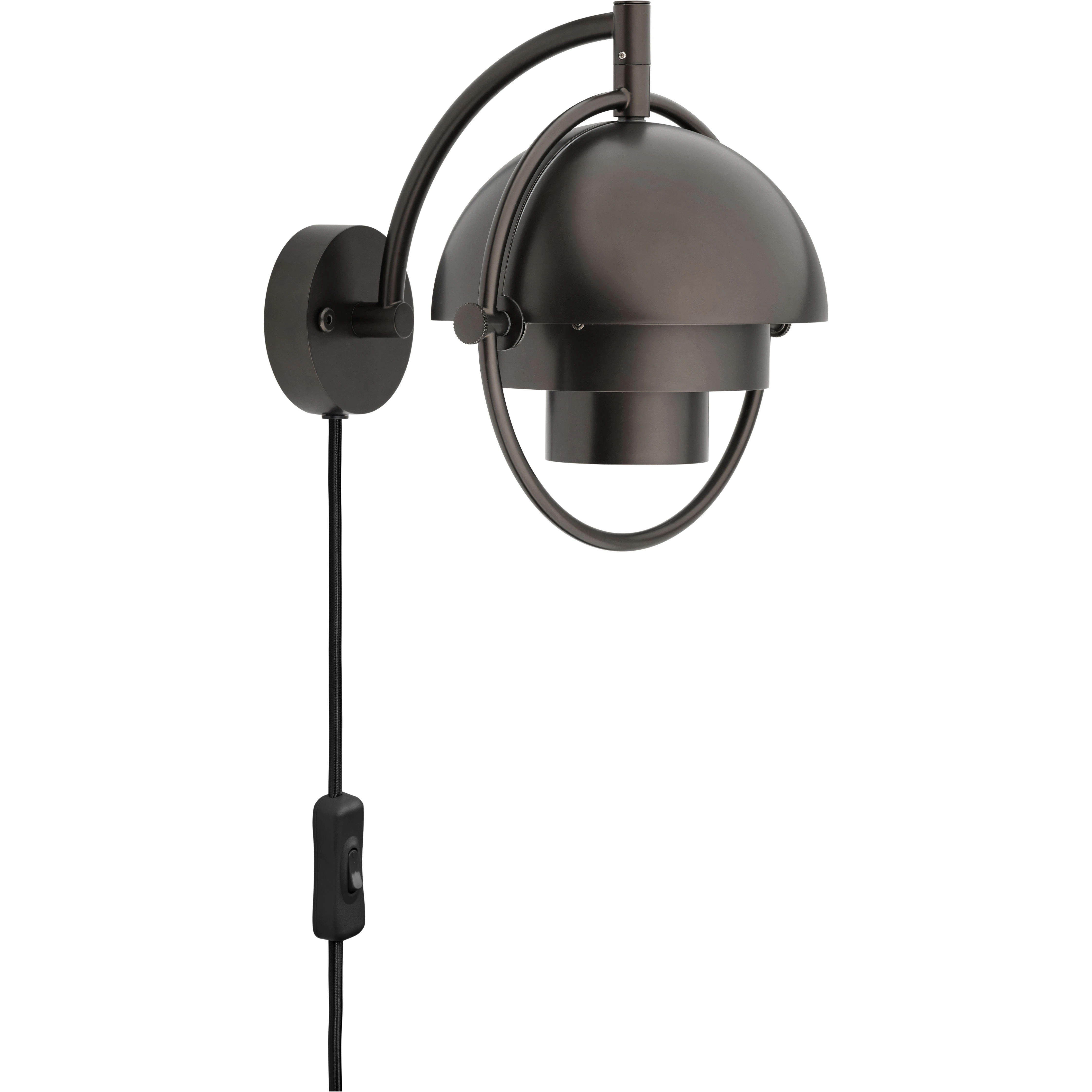 Gubi Multi-lite V&auml;gglampa Black Brass - V&auml;gglampor Metall Svart M&auml;ssing