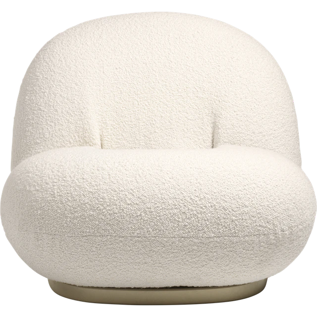 Gubi Pacha F&aring;t&ouml;lj Med Snurrfot /p&auml;rlguld - M&aring;lad Mdf Karakorum 001