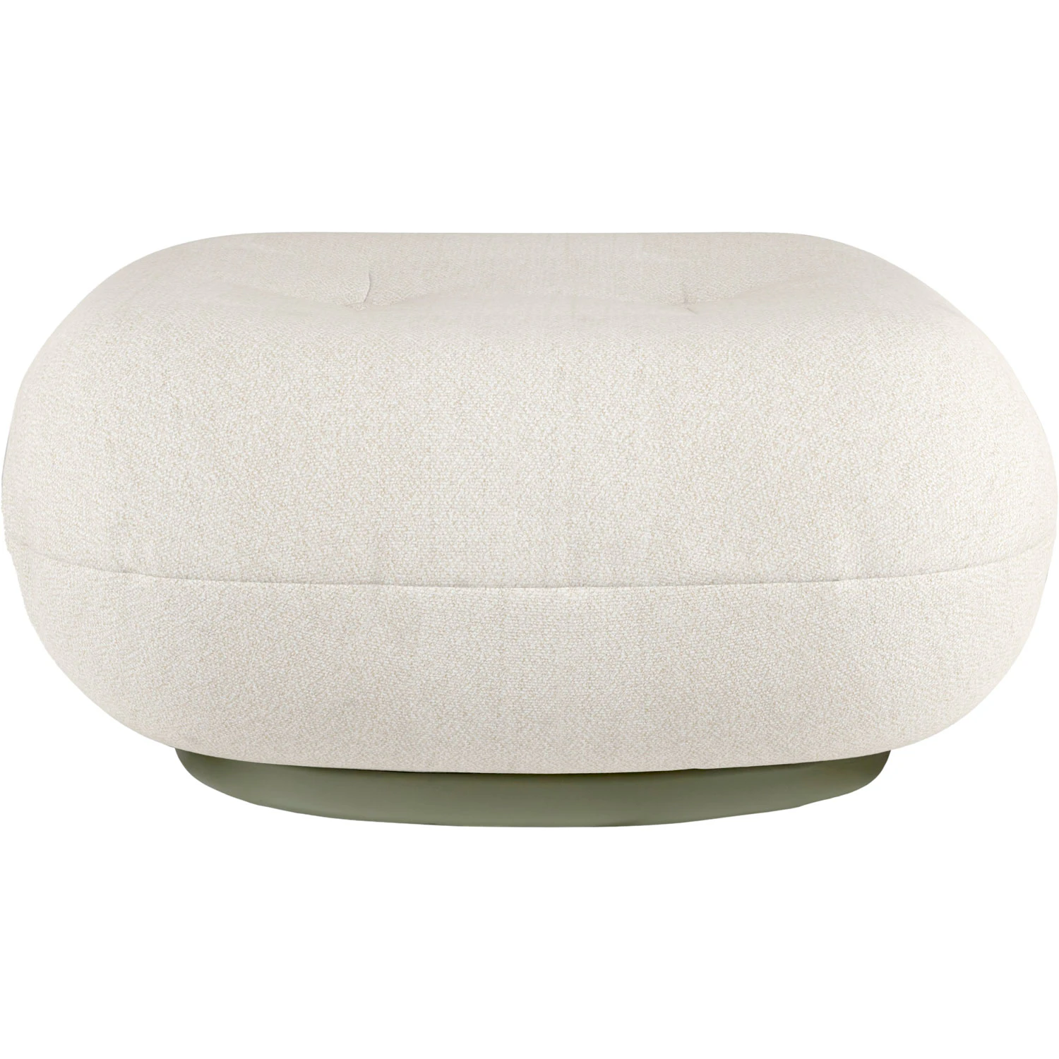 Gubi Pacha Outdoor Ottoman Limonta Lorkey 40 Mossgr&ouml;n Fot - Fotpallar & Sittpuffar Textil Vit
