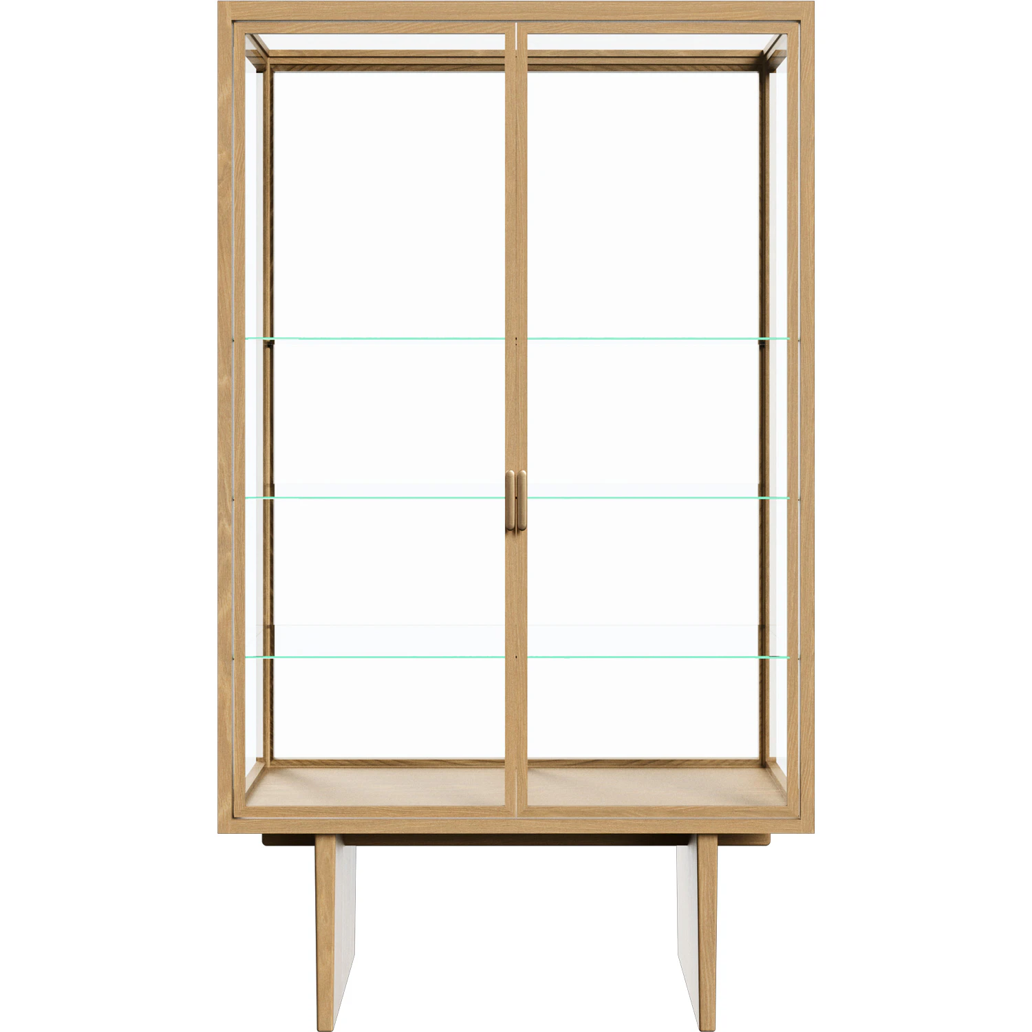 Gubi Private Vitrinsk&aring;p 110x45x191 Cm Ljus Betsad - Sk&aring;p & vitrinsk&aring;p M&auml;ssing Ek