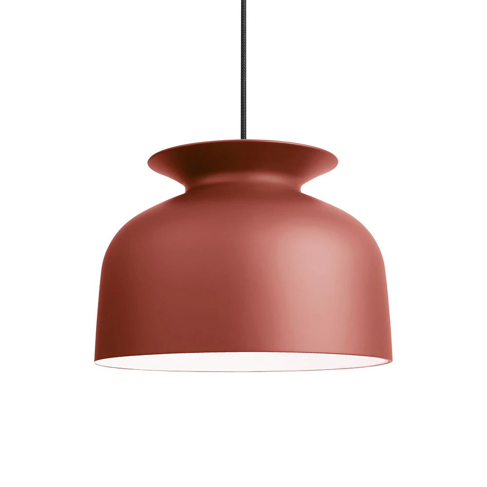 Gubi Ronde Taklampa Ø40 Cm Rusty Red - Pendellampor Aluminium Roströd