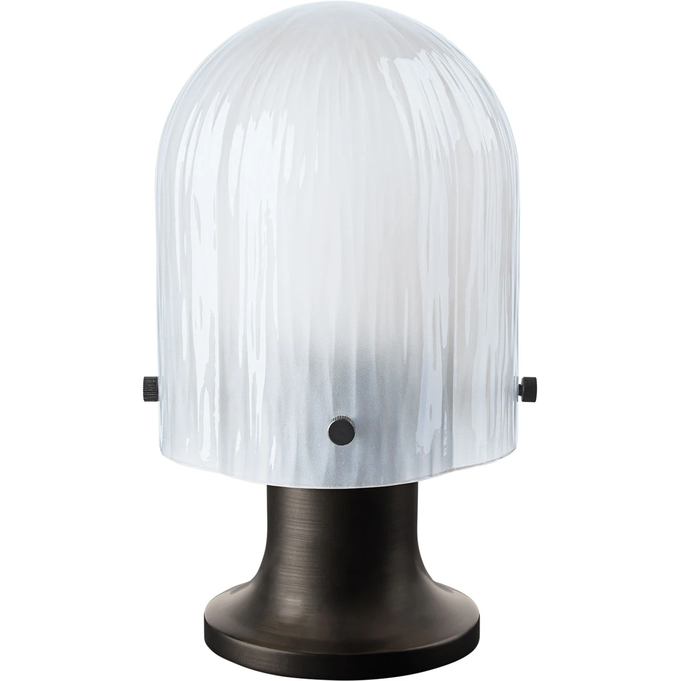 Gubi Seine Bordslampa Portabel Antik Mässing - Portabla lampor Munblåst Glas Vit