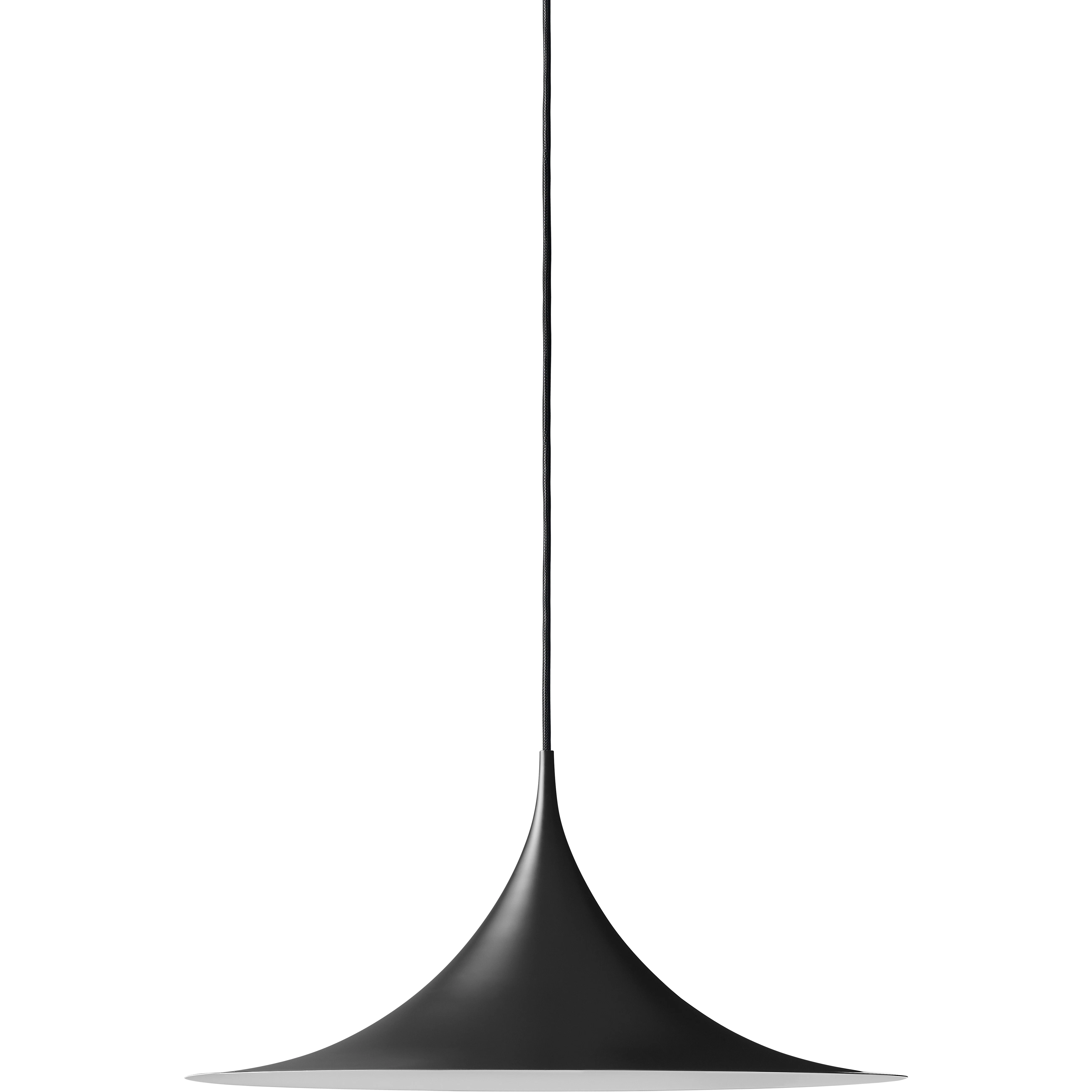 Gubi Semi Pendel Ø30 Cm - Pendellampor Aluminium Mattsvart