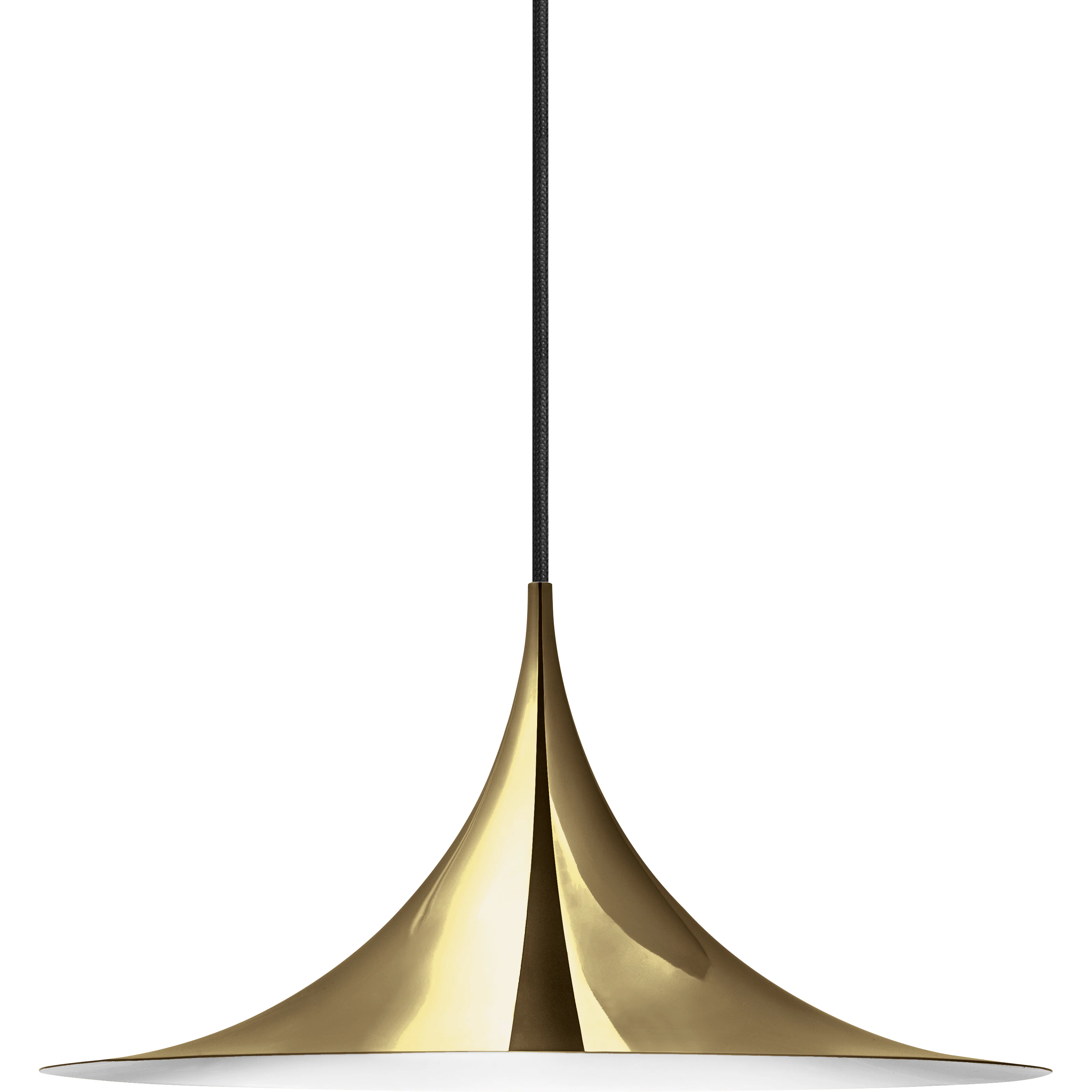 Gubi Semi Pendel Ø47 Cm - Pendellampor Aluminium Mässing