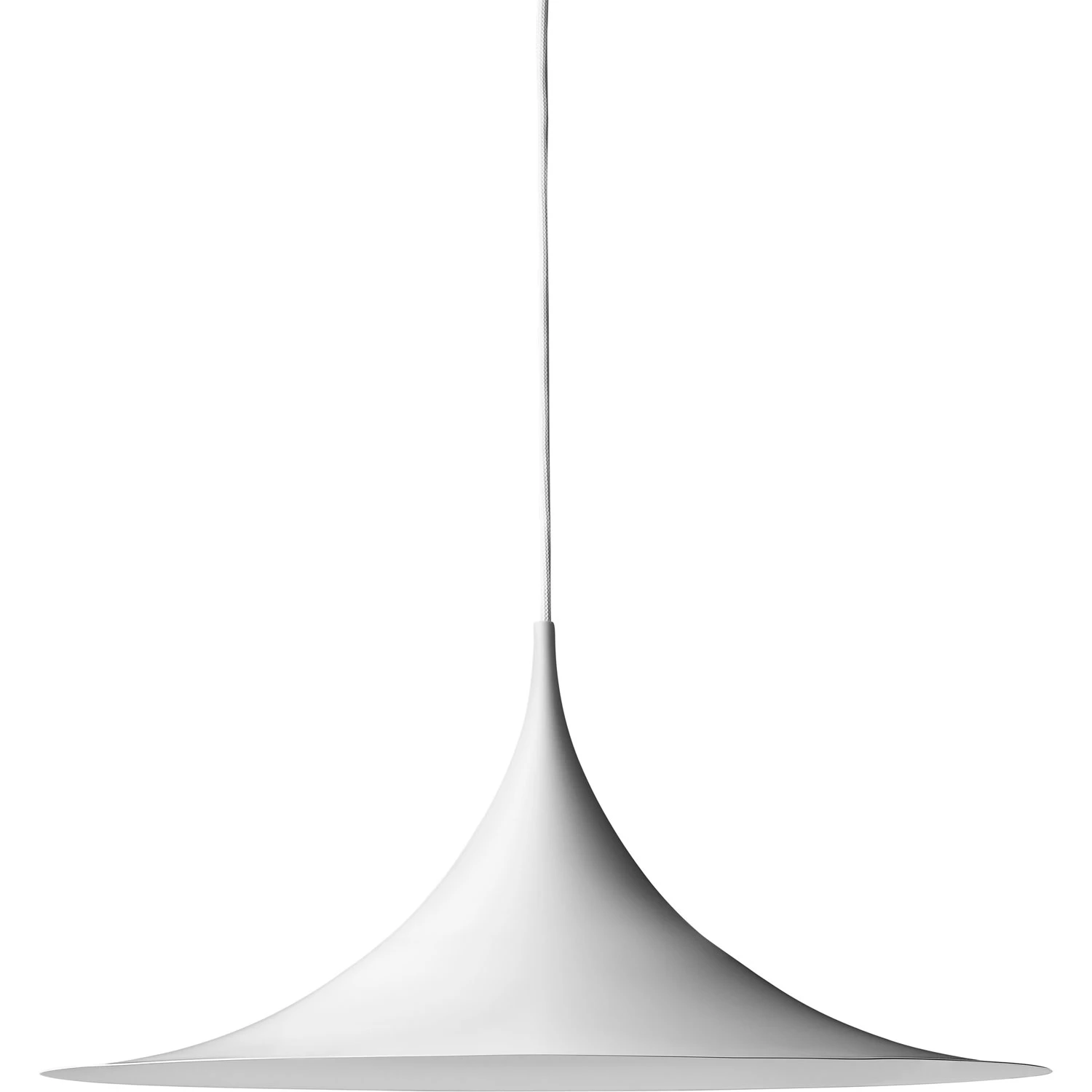 Gubi Semi Pendel Ø47 Cm - Pendellampor Aluminium Mattvit