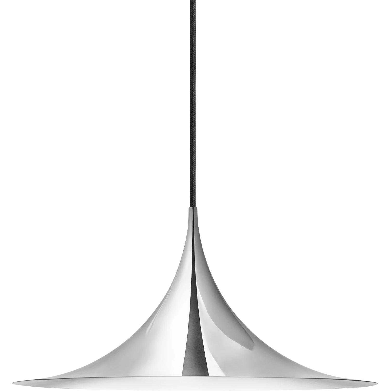 Gubi Semi Pendel Ø60 Cm - Pendellampor Aluminium Krom