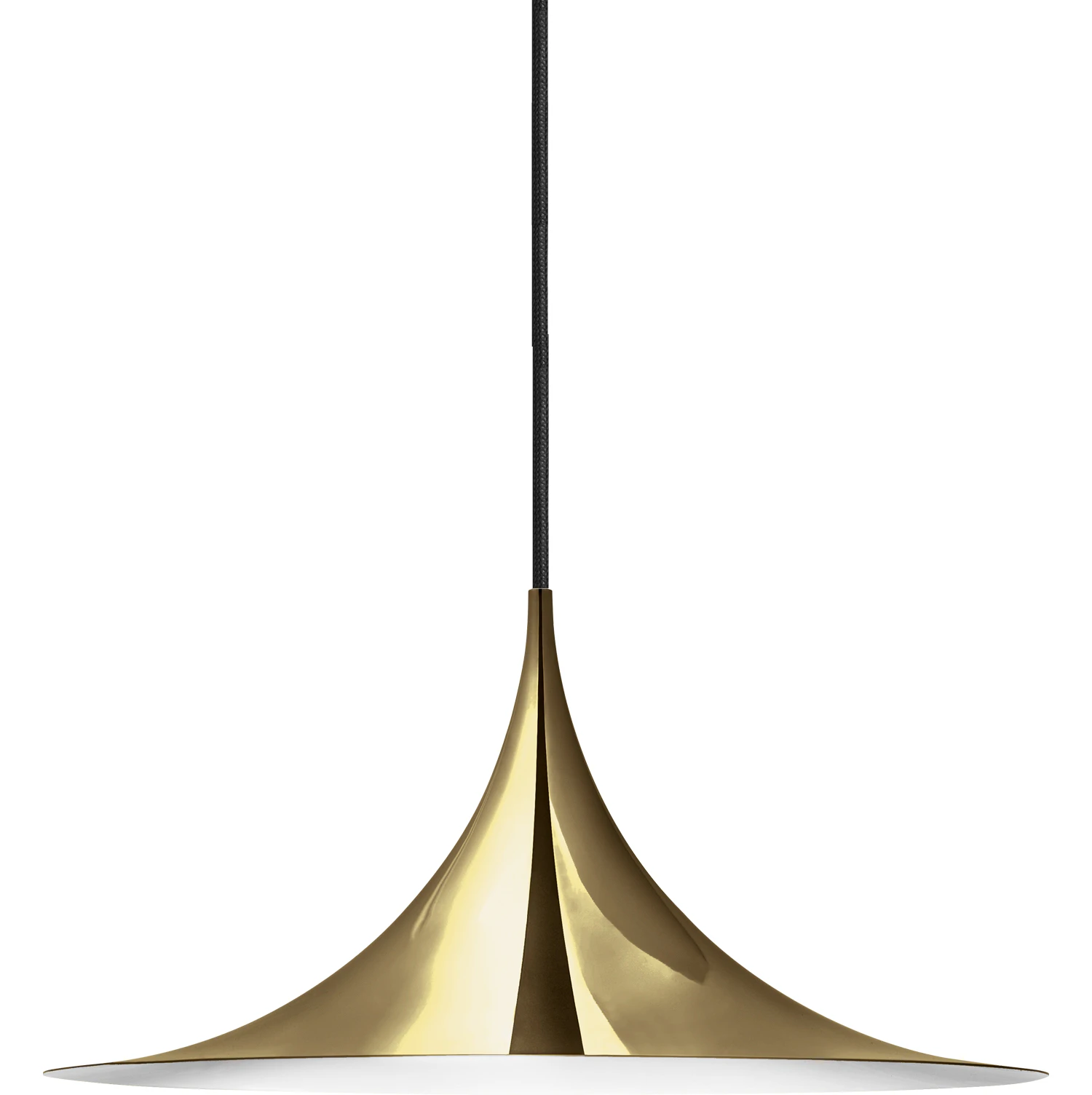 Gubi Semi Pendel Ø60 Cm - Pendellampor Aluminium Mässing