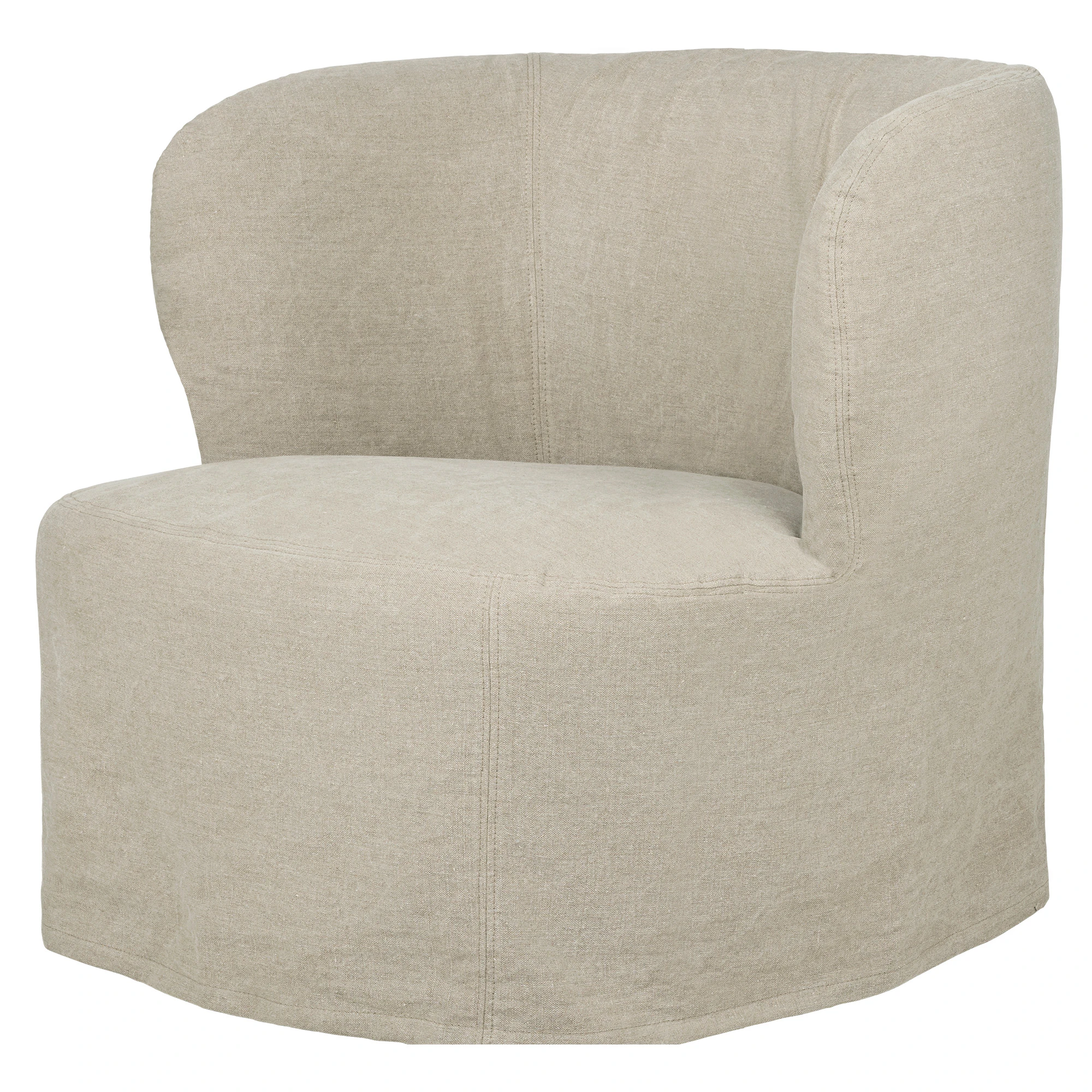 Gubi Stay Slipcover F&aring;t&ouml;lj 85 Cm Linen0023 - Linne Linen 0023