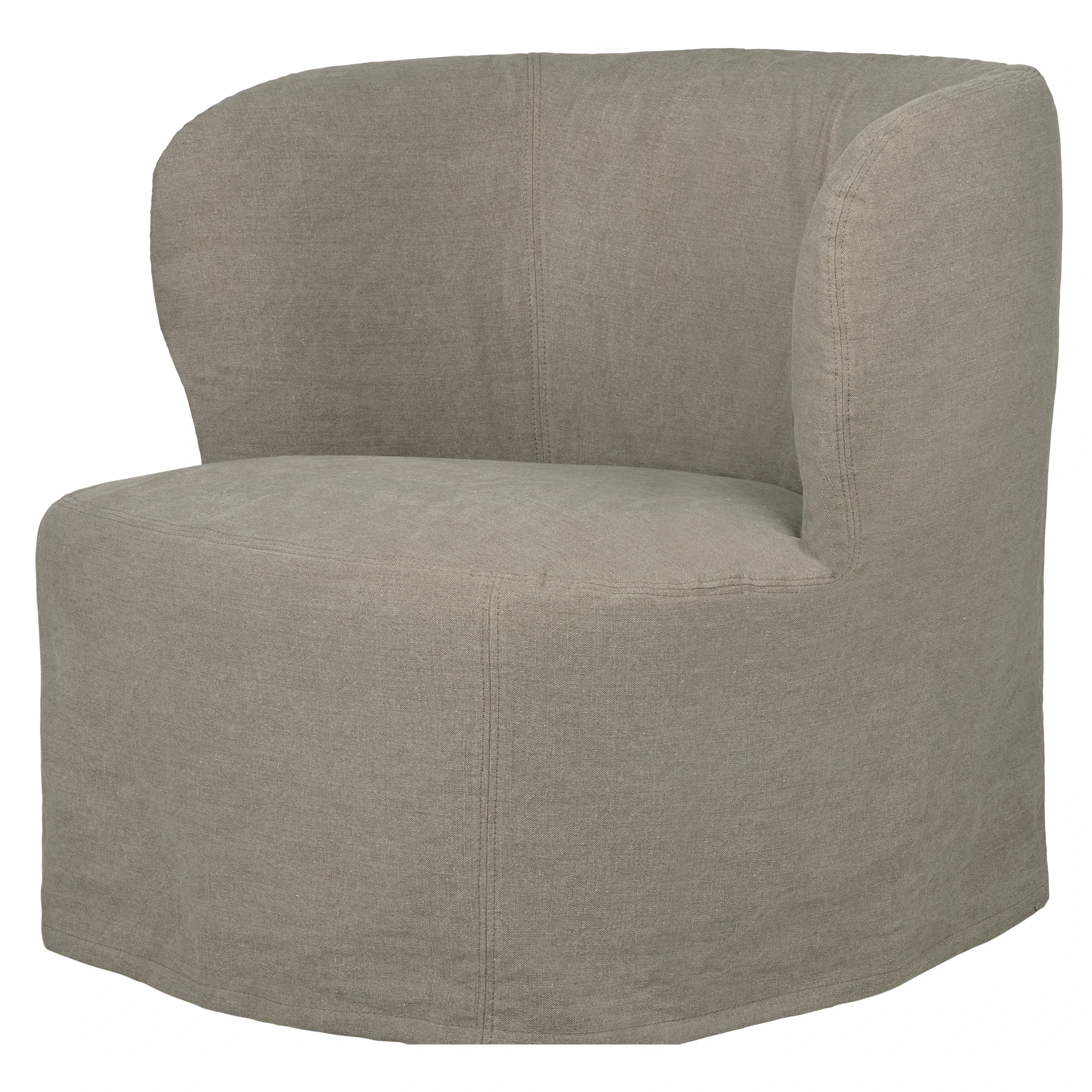Gubi Stay Slipcover F&aring;t&ouml;lj 85 Cm Linen0024 - Linne Linen 0024