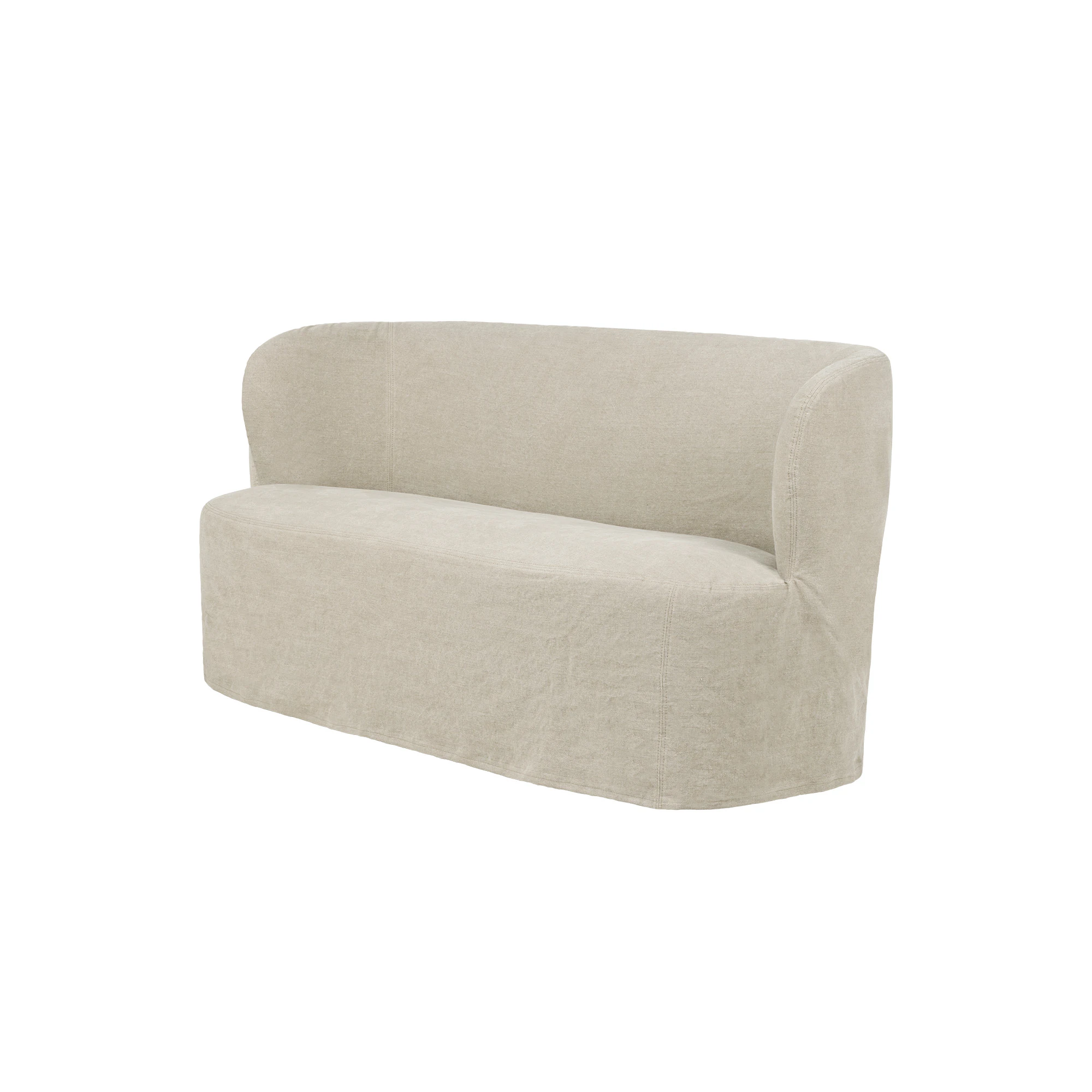 Gubi Stay Slipcover Soffa 150x70 Cm Linen0023 - 2-sitssoffor Linne Linen 0023