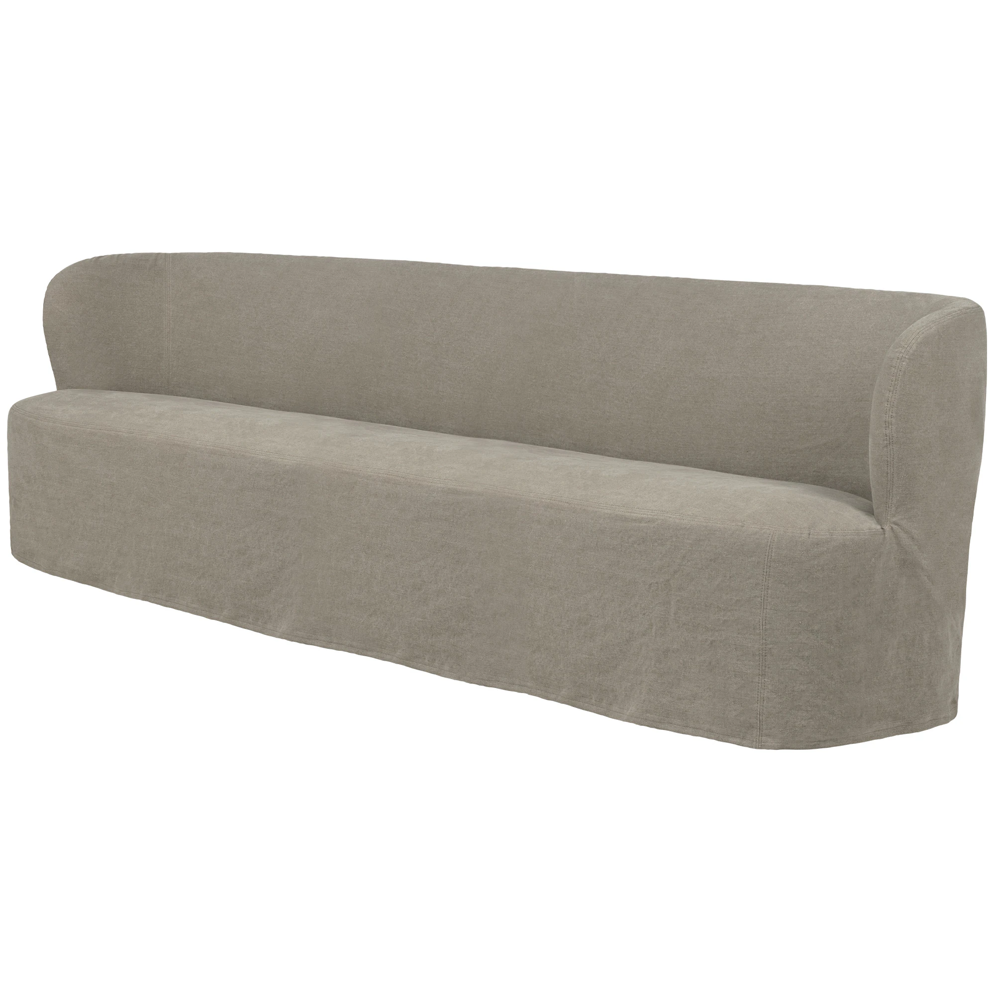 Gubi Stay Slipcover Soffa 260x70 Cm Linen0024 - 4-sitssoffor + Linne Linen 0024