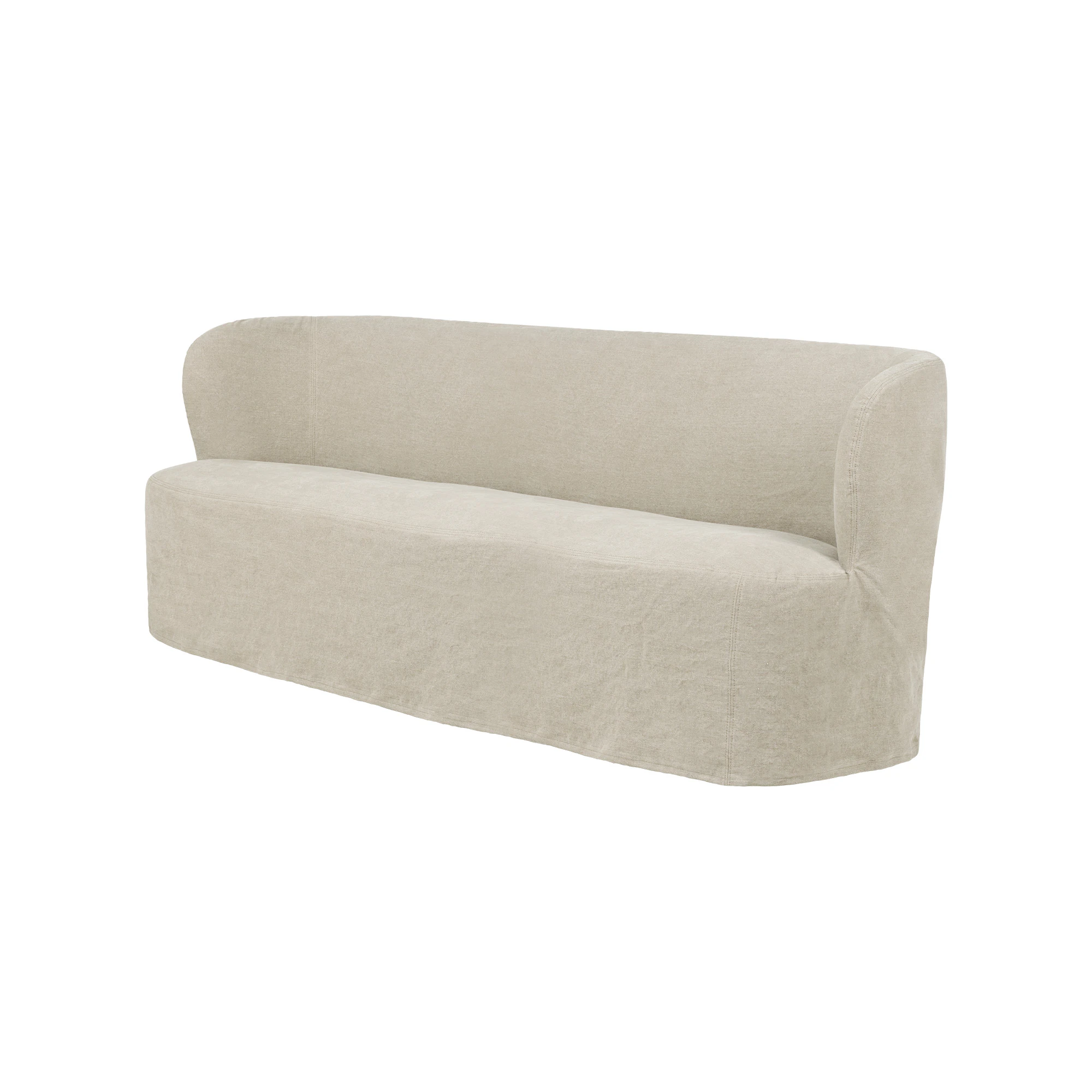 Gubi Stay Slipcover Soffa 190x70 Cm Linen0023 - 3-sitssoffor Linne Linen 0023