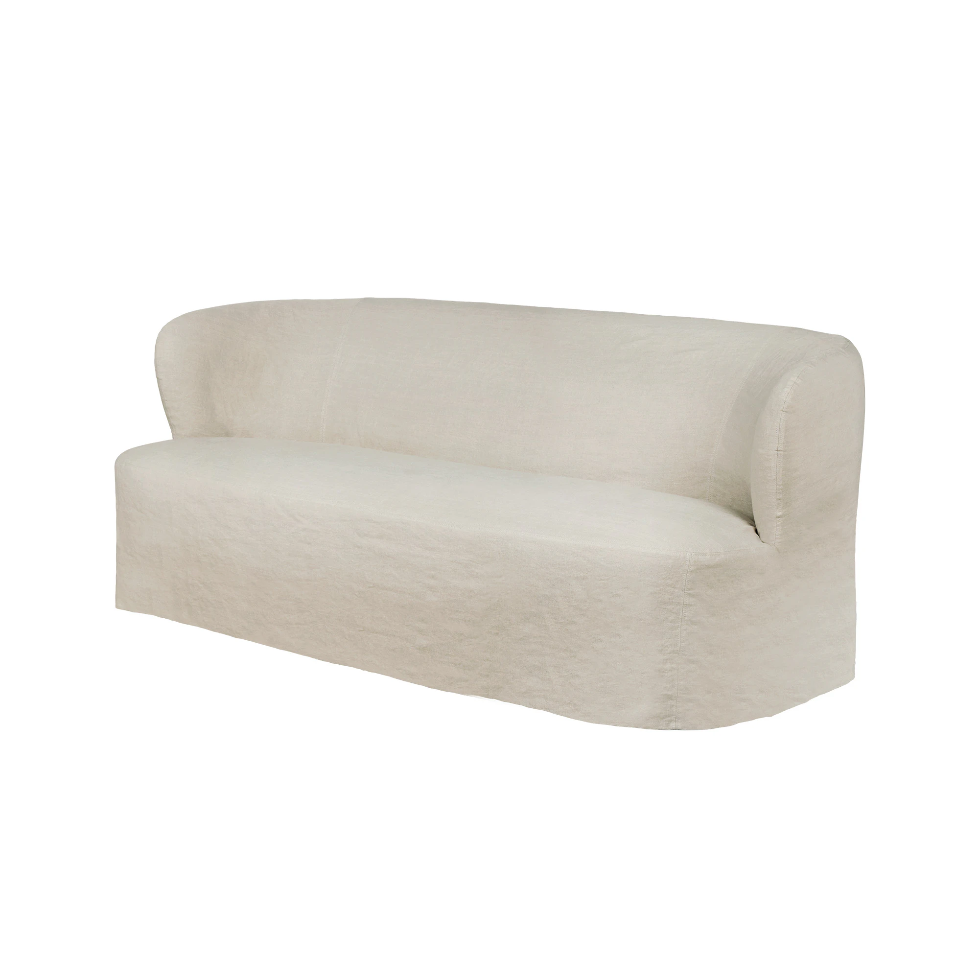 Gubi Stay Slipcover Soffa 190x95 Cm Linen0023 - 3-sitssoffor Linne Linen 0023