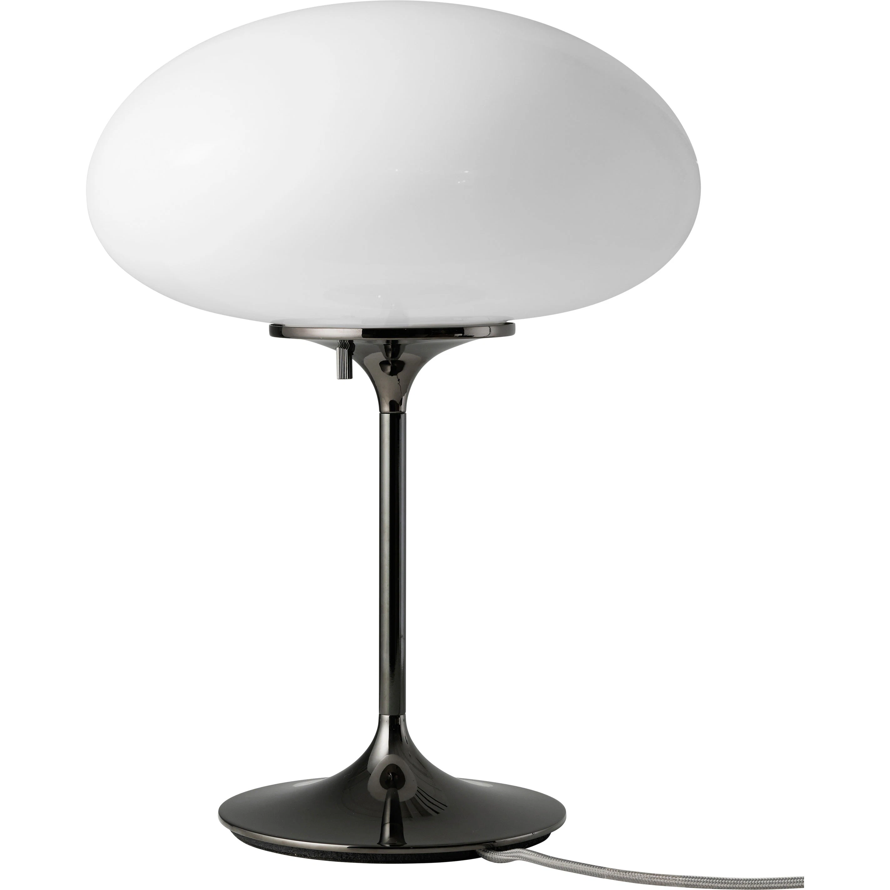 Gubi Stemlite Bordslampa 42 Cm / Opal - Bordslampor St&aring;l Svart Krom
