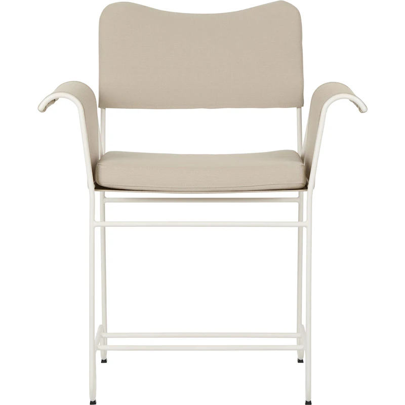Tropique Matstol, Classic White Semi Matt / Leslie Stripe 12