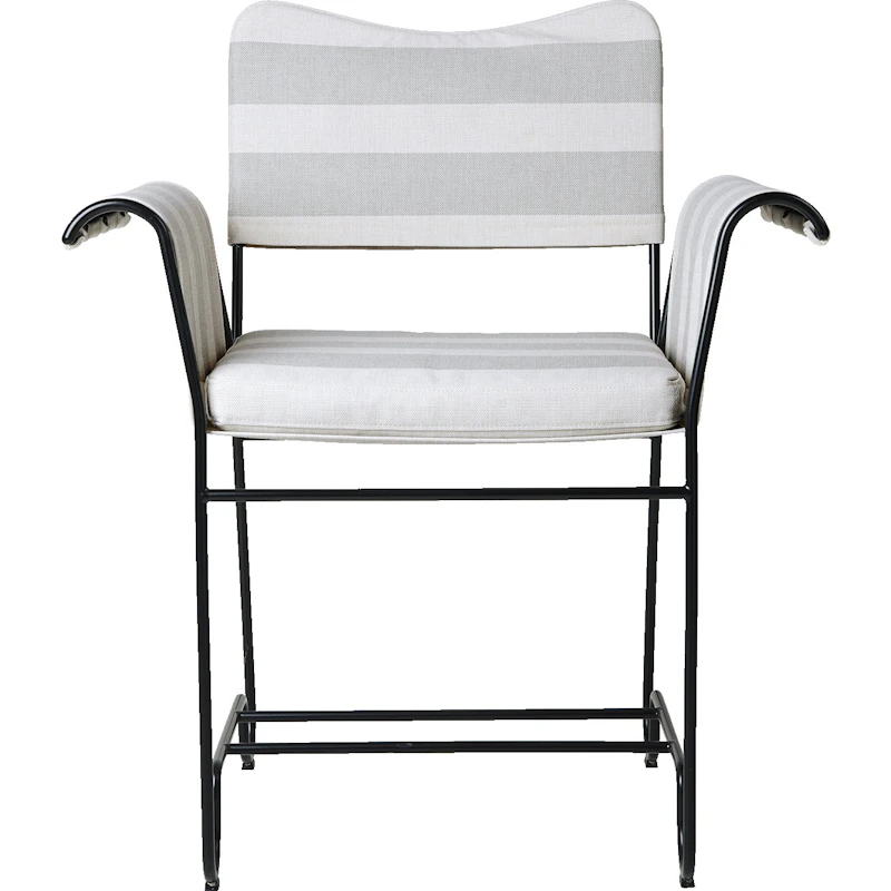 Tropique Matstol, Classic Black / Leslie Stripe 20
